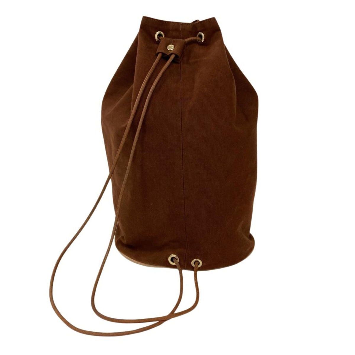Hermes Brown Cotton Shoulder Bag (Pre-Owned)