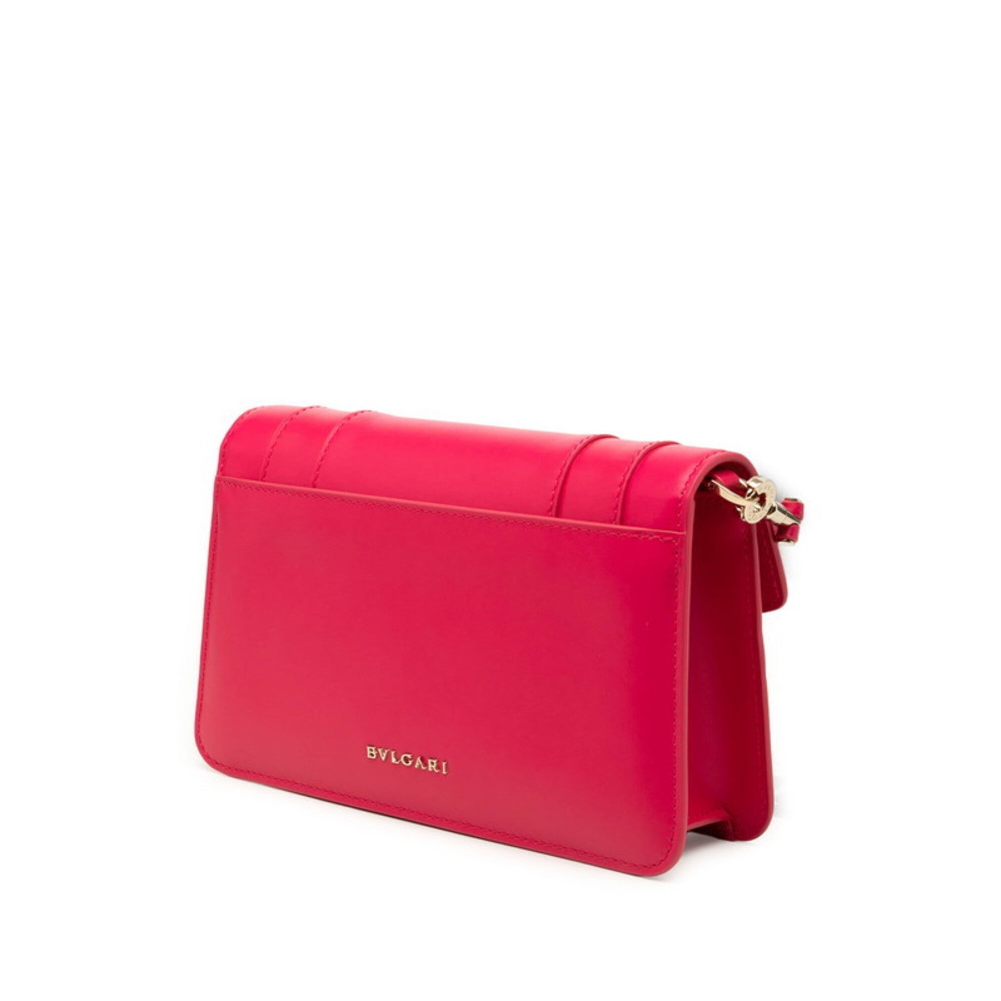 Bvlgari Pink Leather Shoulder Bag (Pre-Owned)
