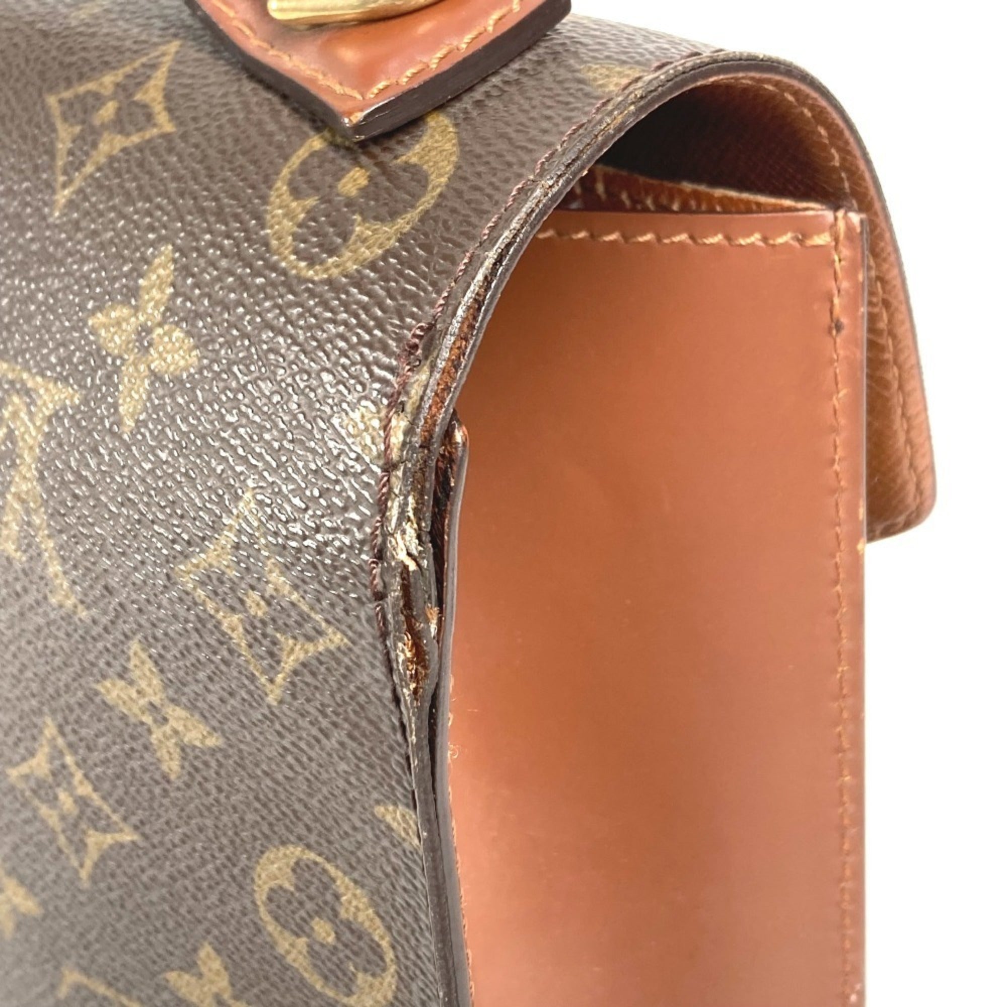 Louis Vuitton Brown Monogram Canvas Handbag (Pre-Owned)