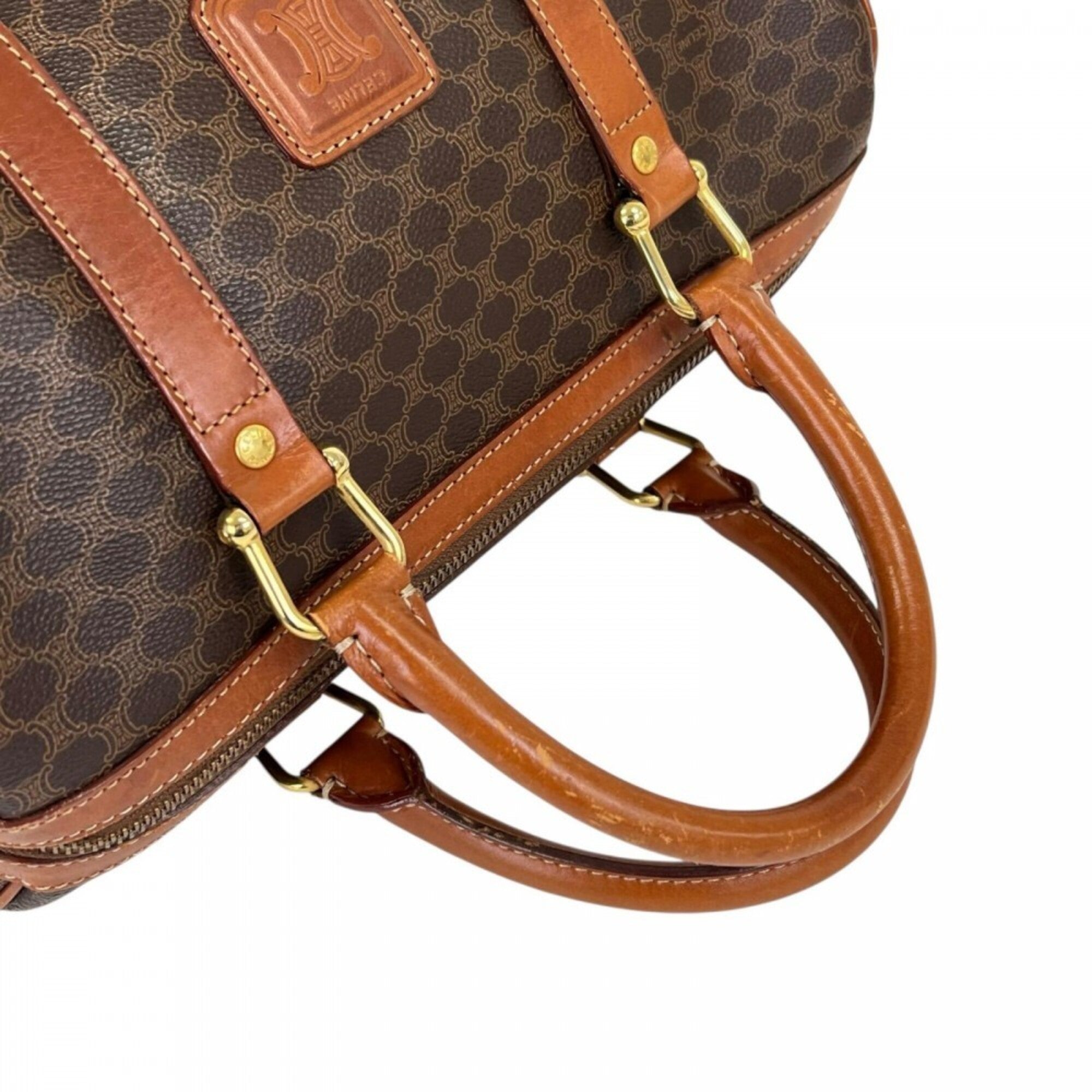 Celine Brown Leather Boston Bag (Pre-Owned)