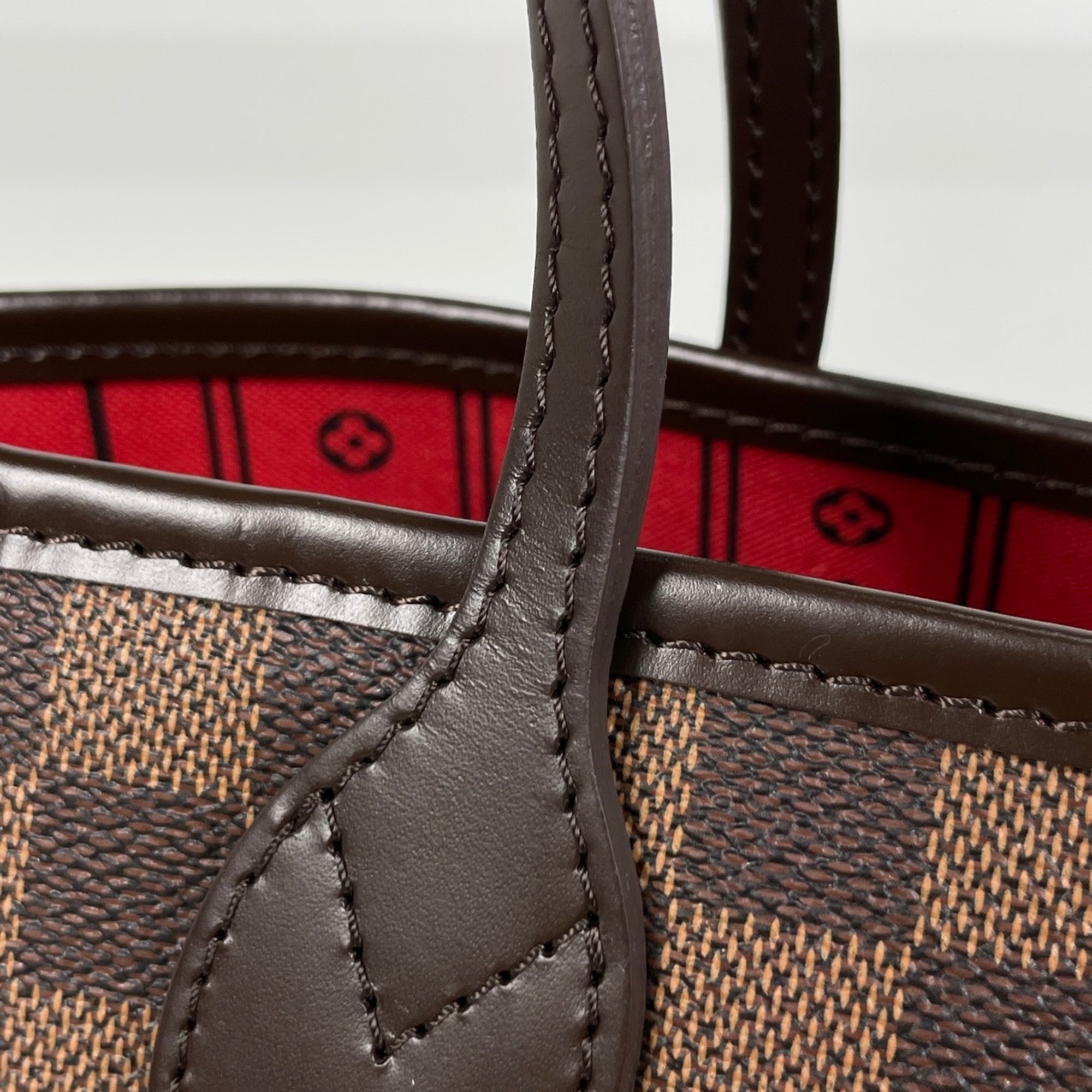 Louis Vuitton Damier Brown Damier Canvas Handbag Tote Bag (Pre-Owned)
