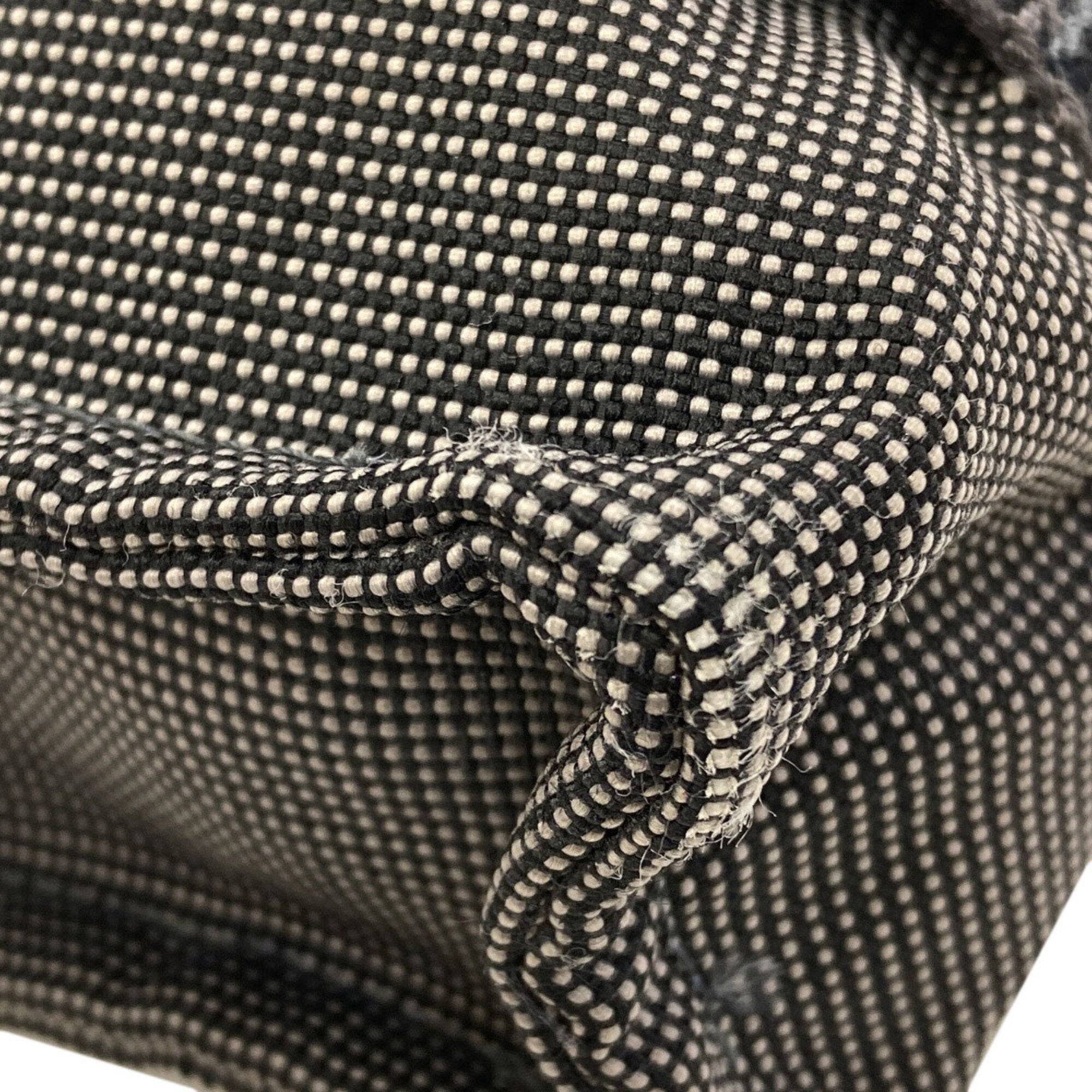 Hermes Her Line Gray Canvas Backpack (Pre-Owned)