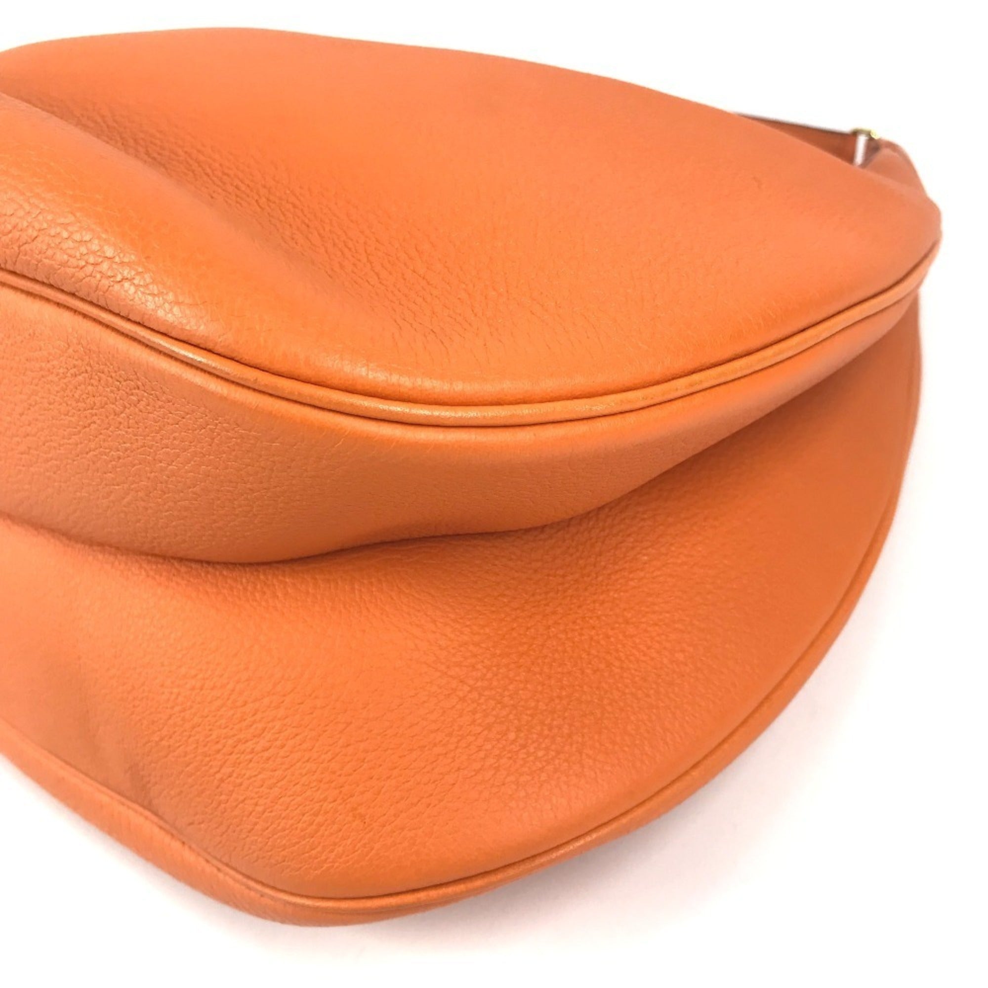 Hermes Orange Leather Shoulder Bag (Pre-Owned)