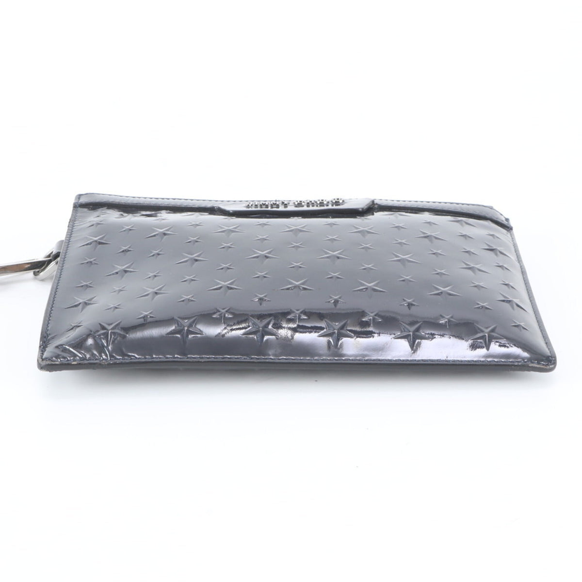 Jimmy Choo Gray Clutch Bag Handbag Pouch Tote Bag (Pre-Owned)