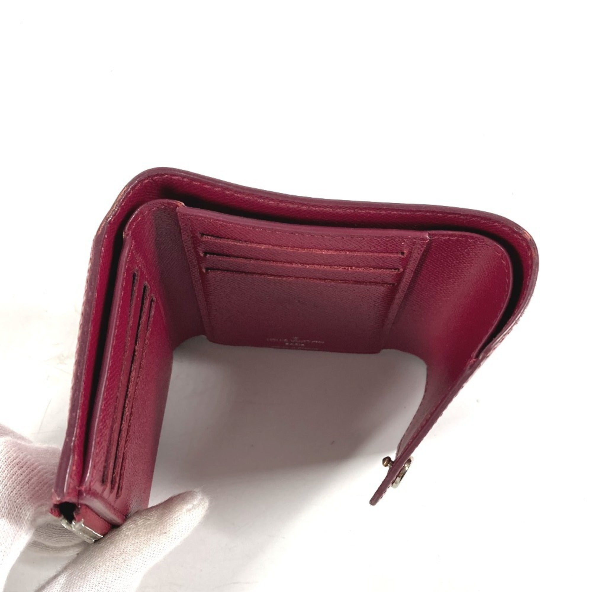 Louis Vuitton Fuchsia Purple Epi Leather Wallet (Tri-Fold) (Pre-Owned)