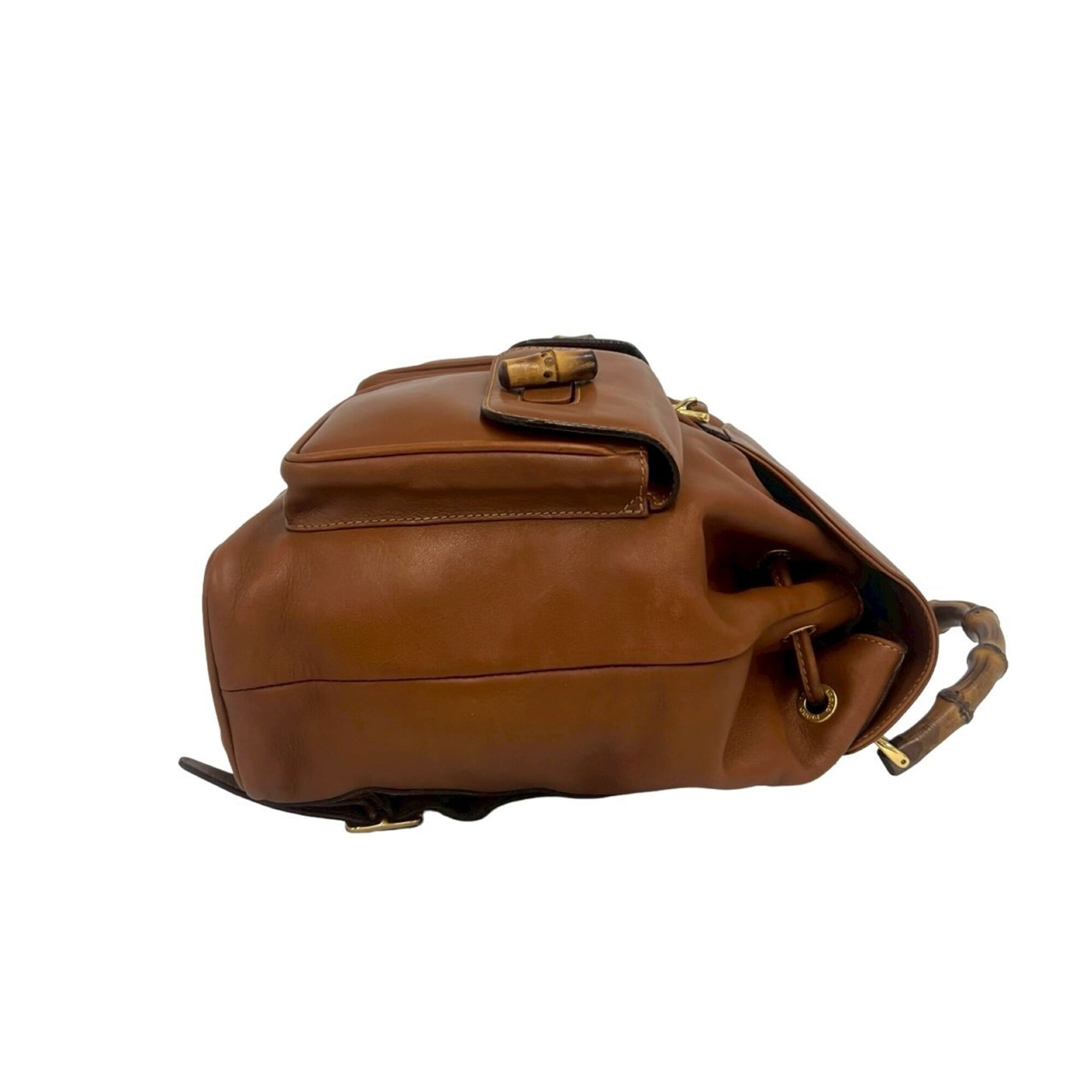 Gucci Brown Leather Backpack (Pre-Owned)