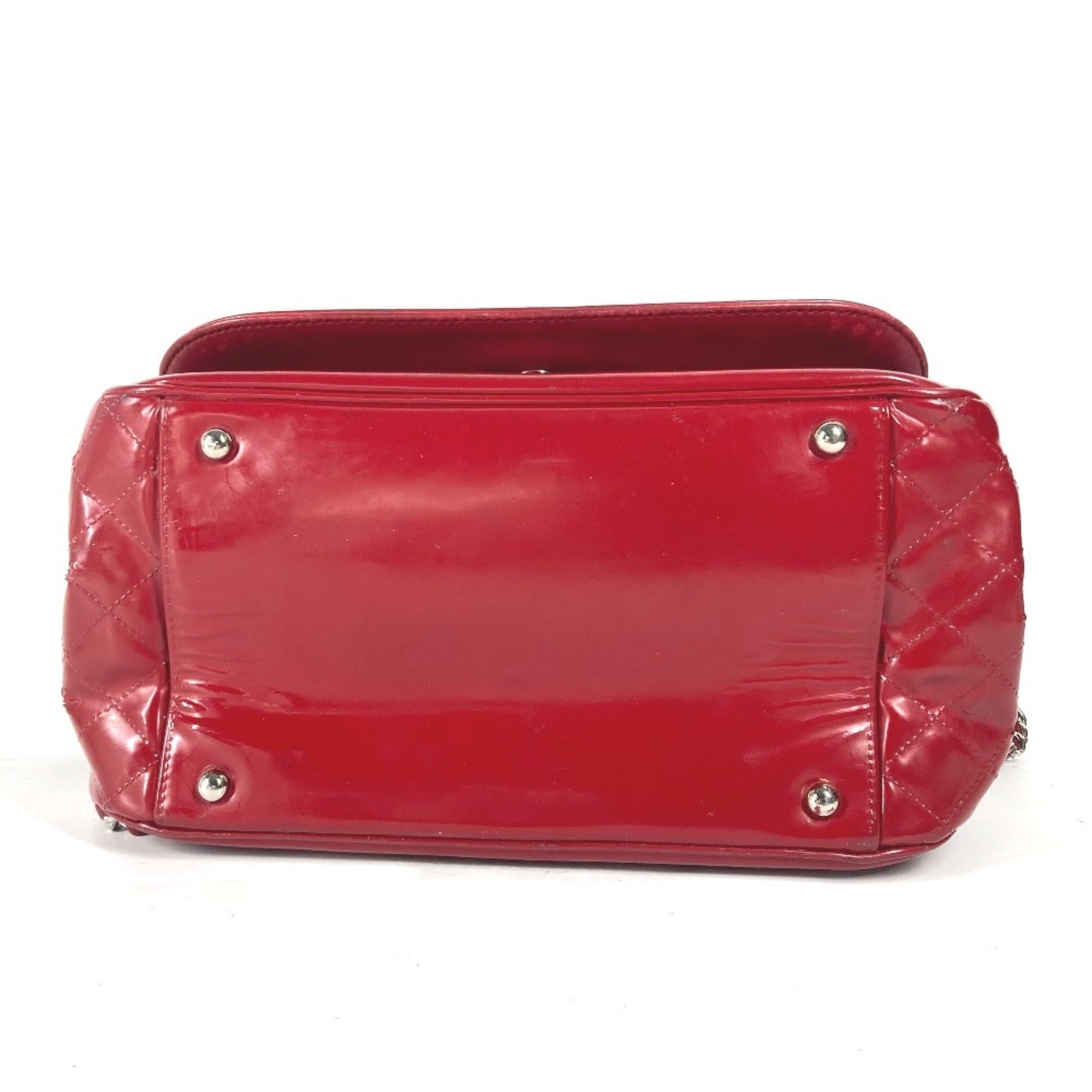 Chanel Pink Red Color Leather Shoulder Bag (Pre-Owned)