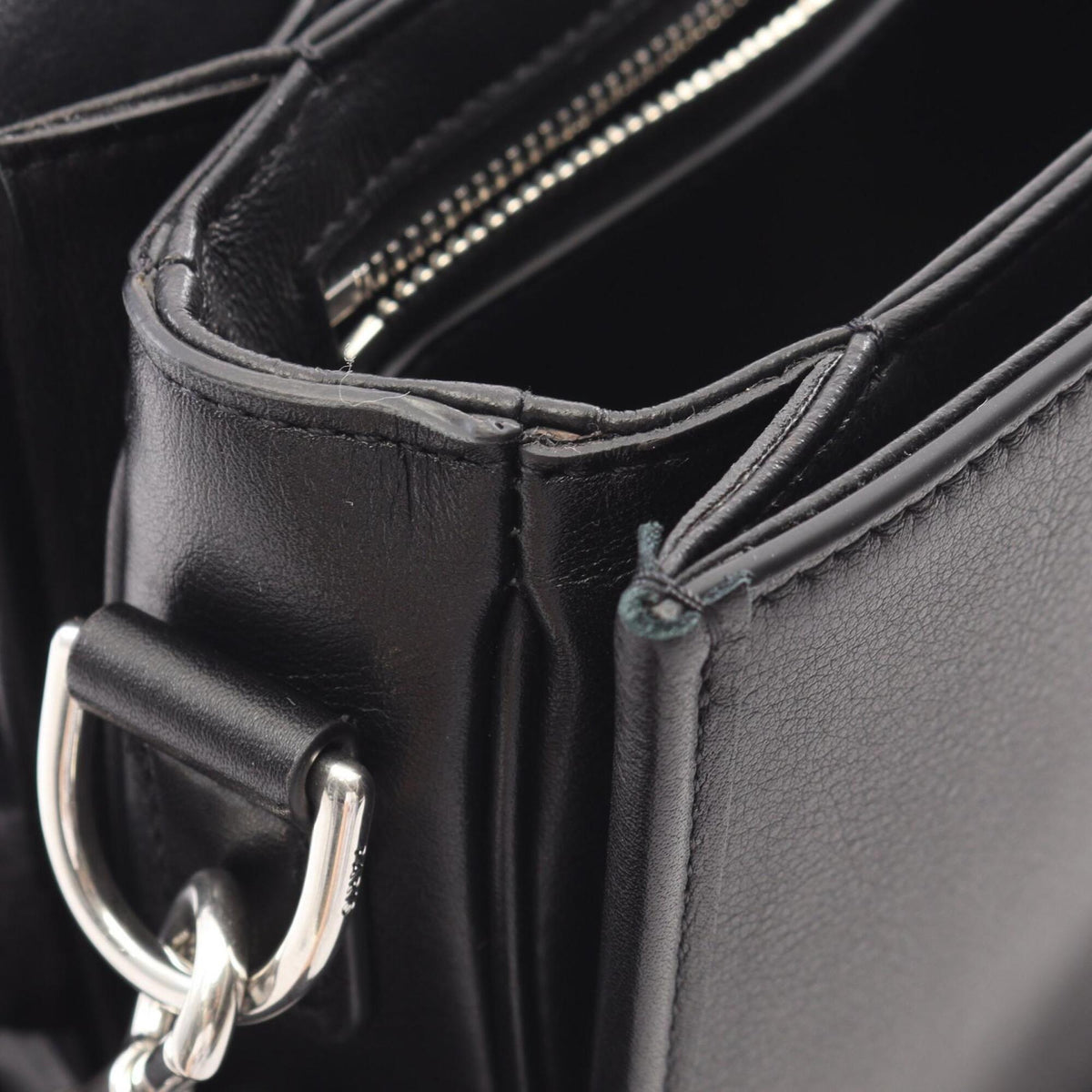 Celine Black Leather Handbag Shoulder Bag (Pre-Owned)