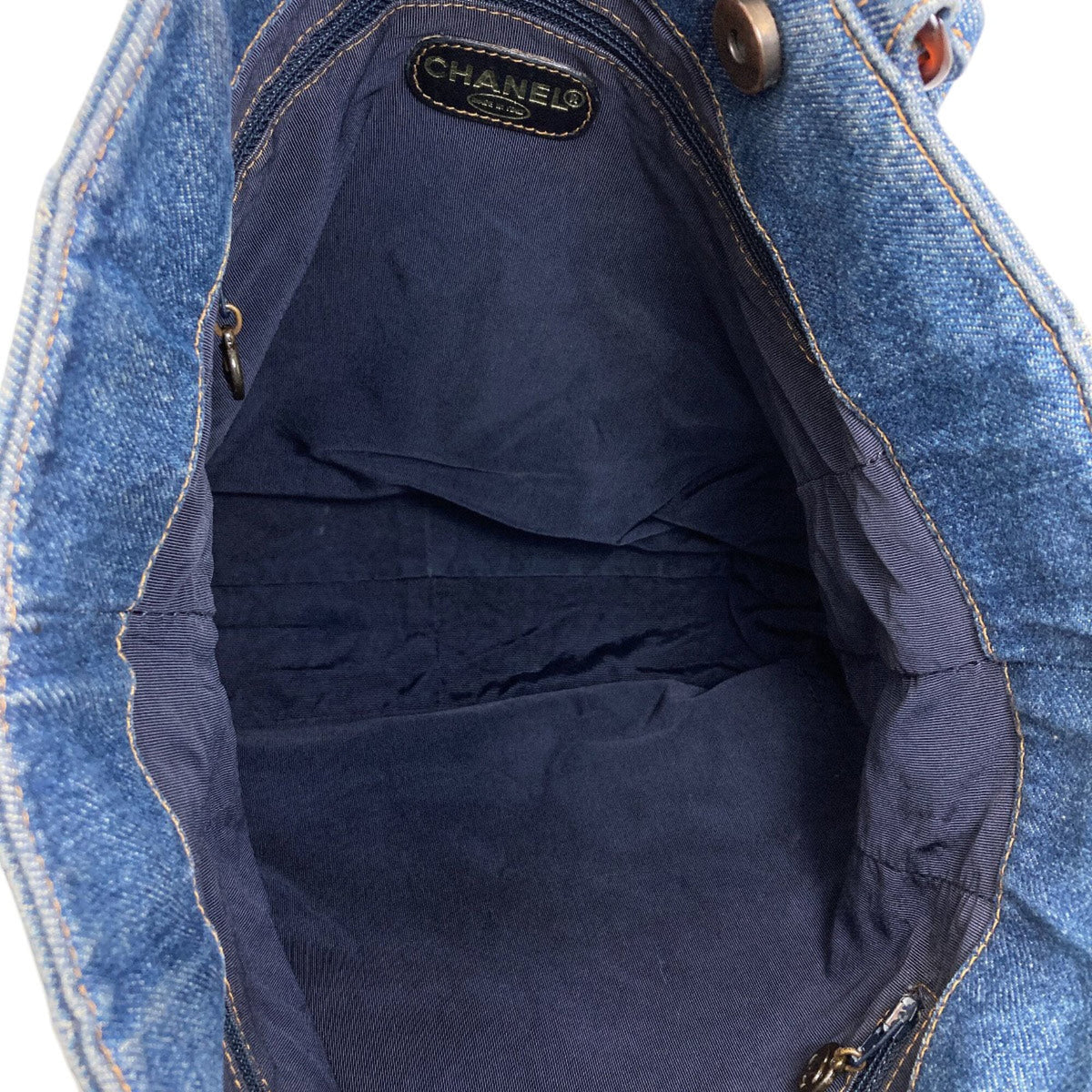 Chanel Denim Blue Denim Tote Bag (Pre-Owned)