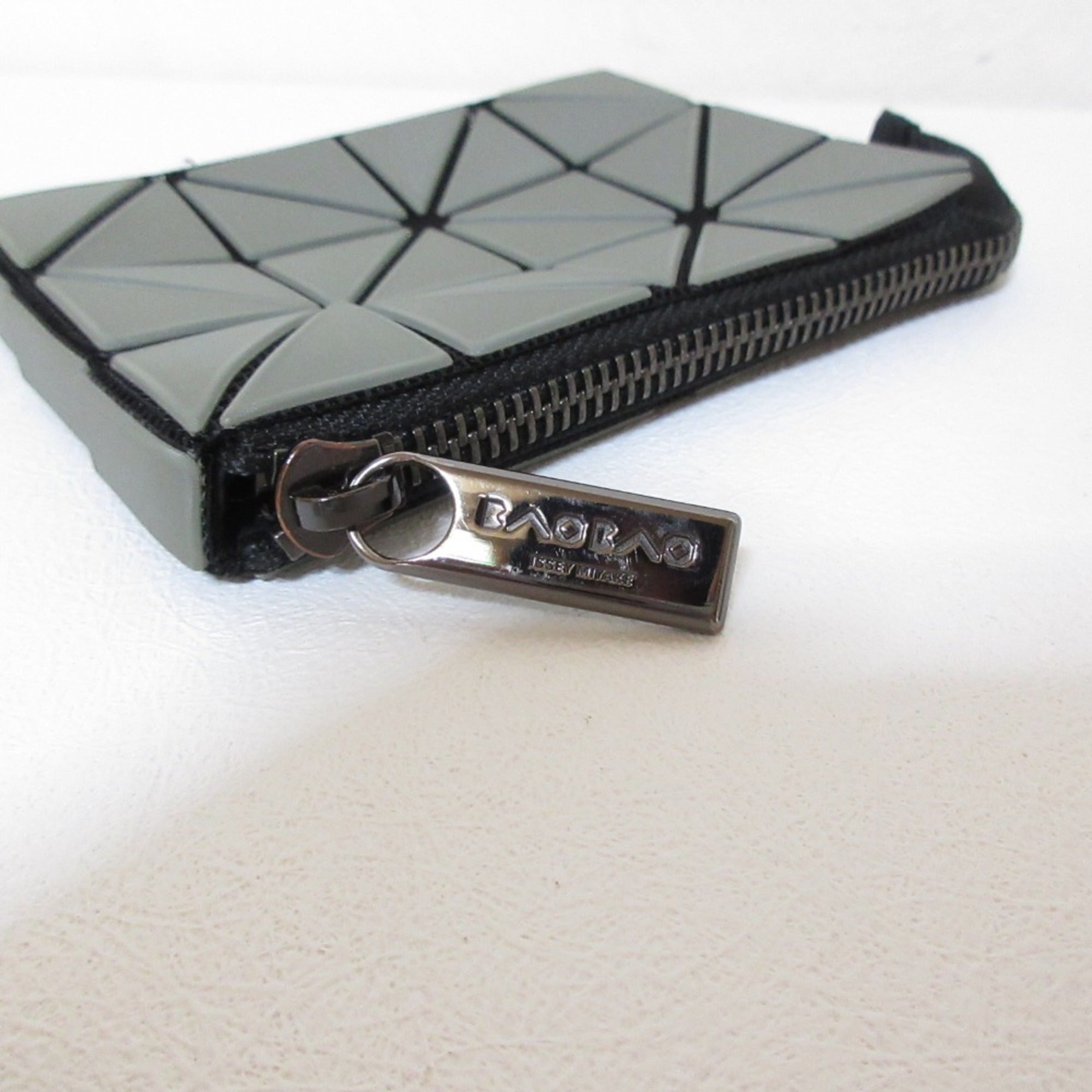 Issey Miyake Gray Coin Purse/Coin Case (Pre-Owned)