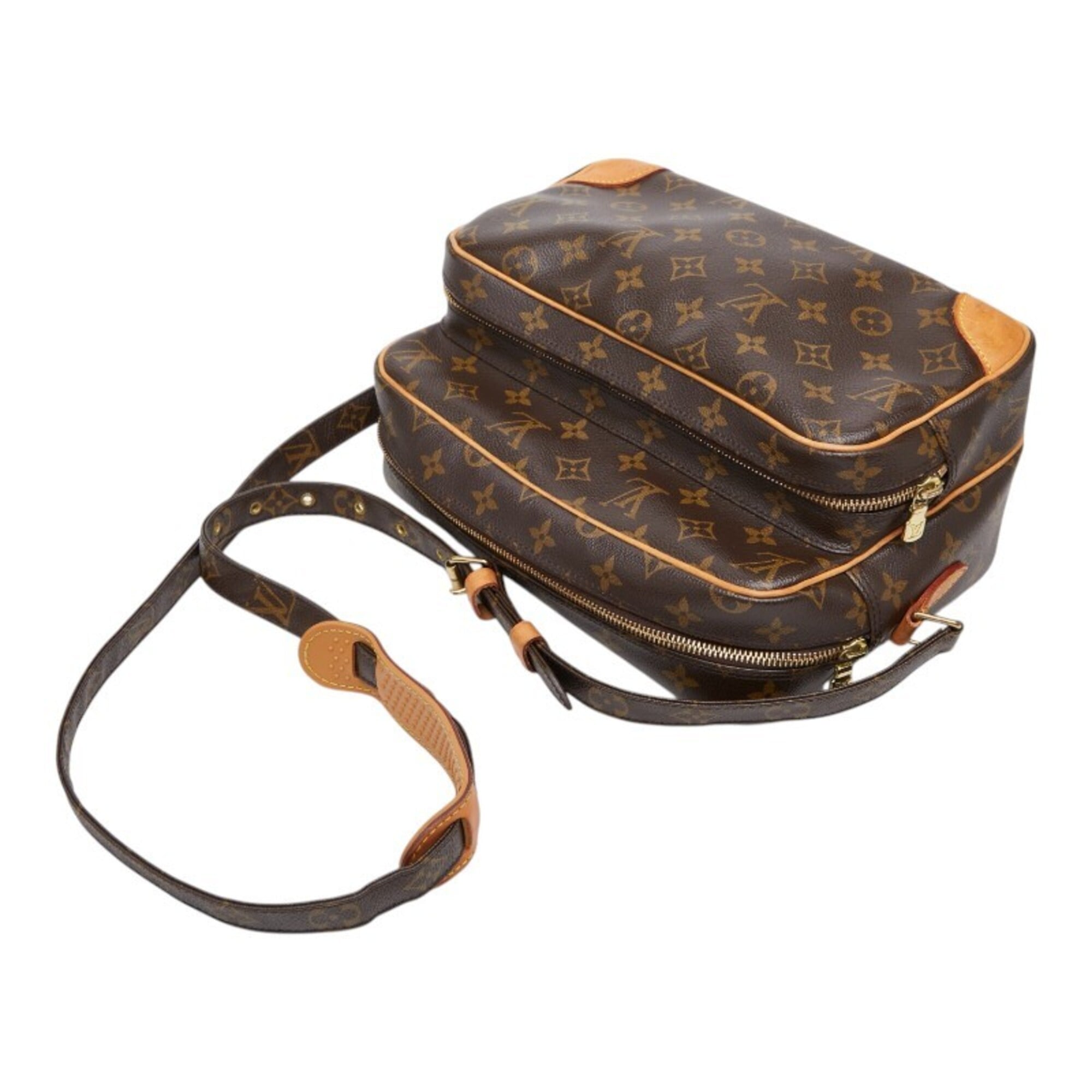 Louis Vuitton Brown Pvc Leather Shoulder Bag (Pre-Owned)
