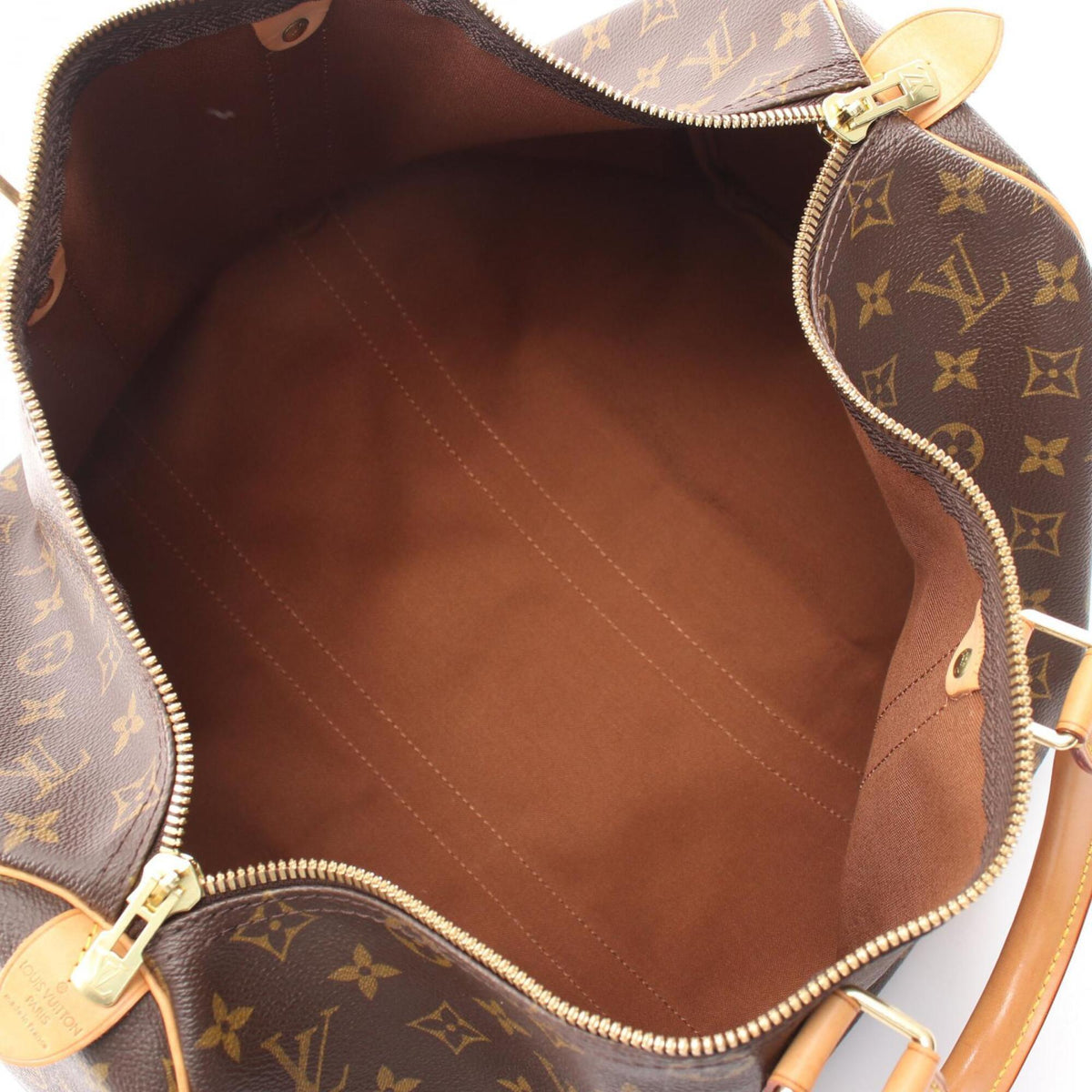 Louis Vuitton Brown Monogram Monogram Leather Coated Canvas Boston Bag Handbag (Pre-Owned)