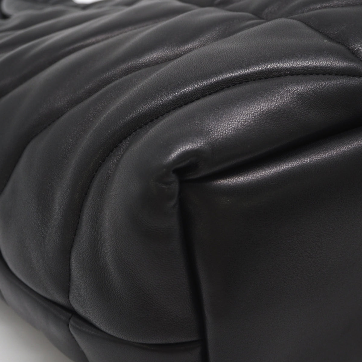 Yves Saint Laurent Black Leather Handbag Tote Bag (Pre-Owned)