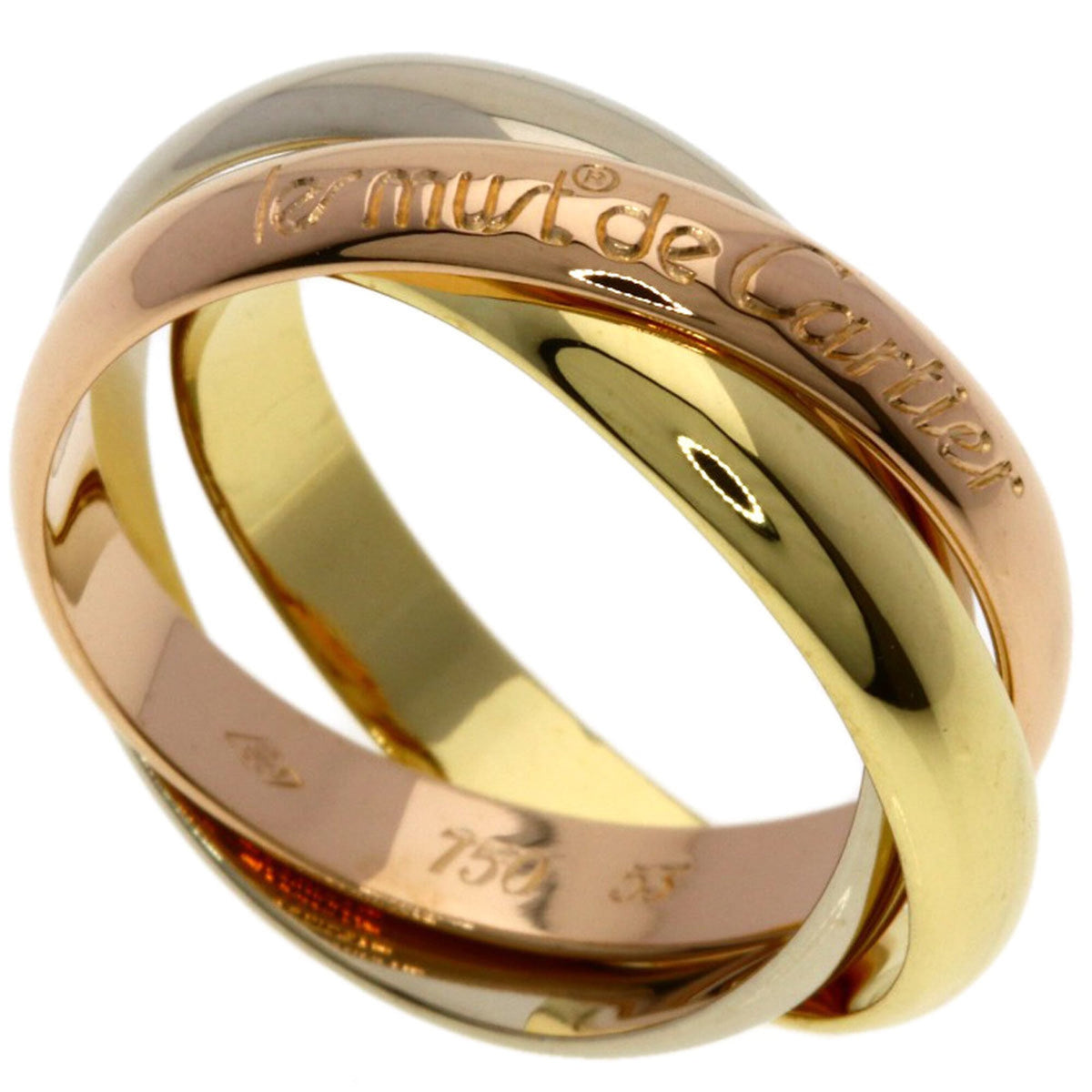 Cartier Trinity Yellow Gold (18K) Pink Gold (18K) White Gold (18K) Band Ring (Pre-Owned)