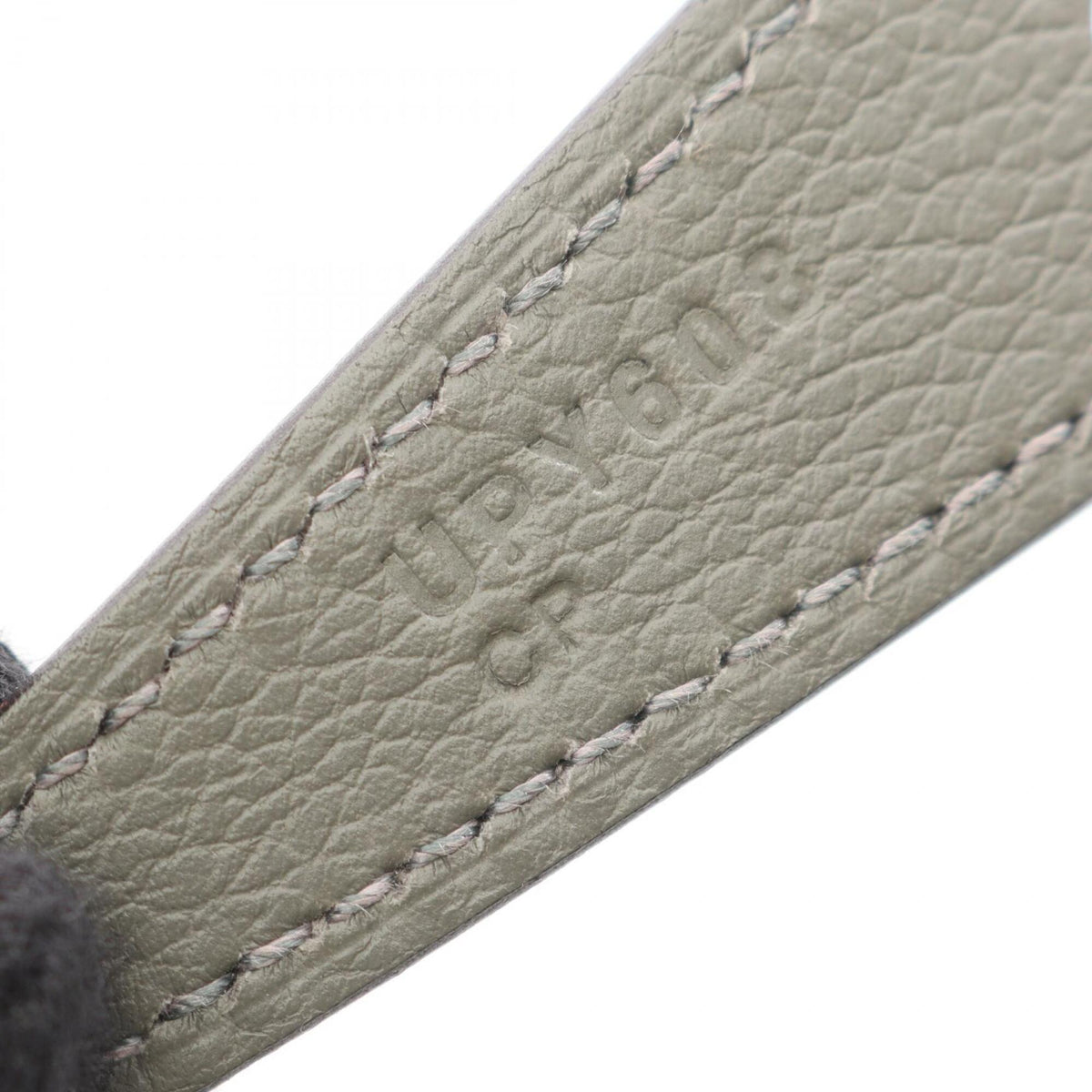 Hermes Gray Leather Handbag Shoulder Bag (Pre-Owned)