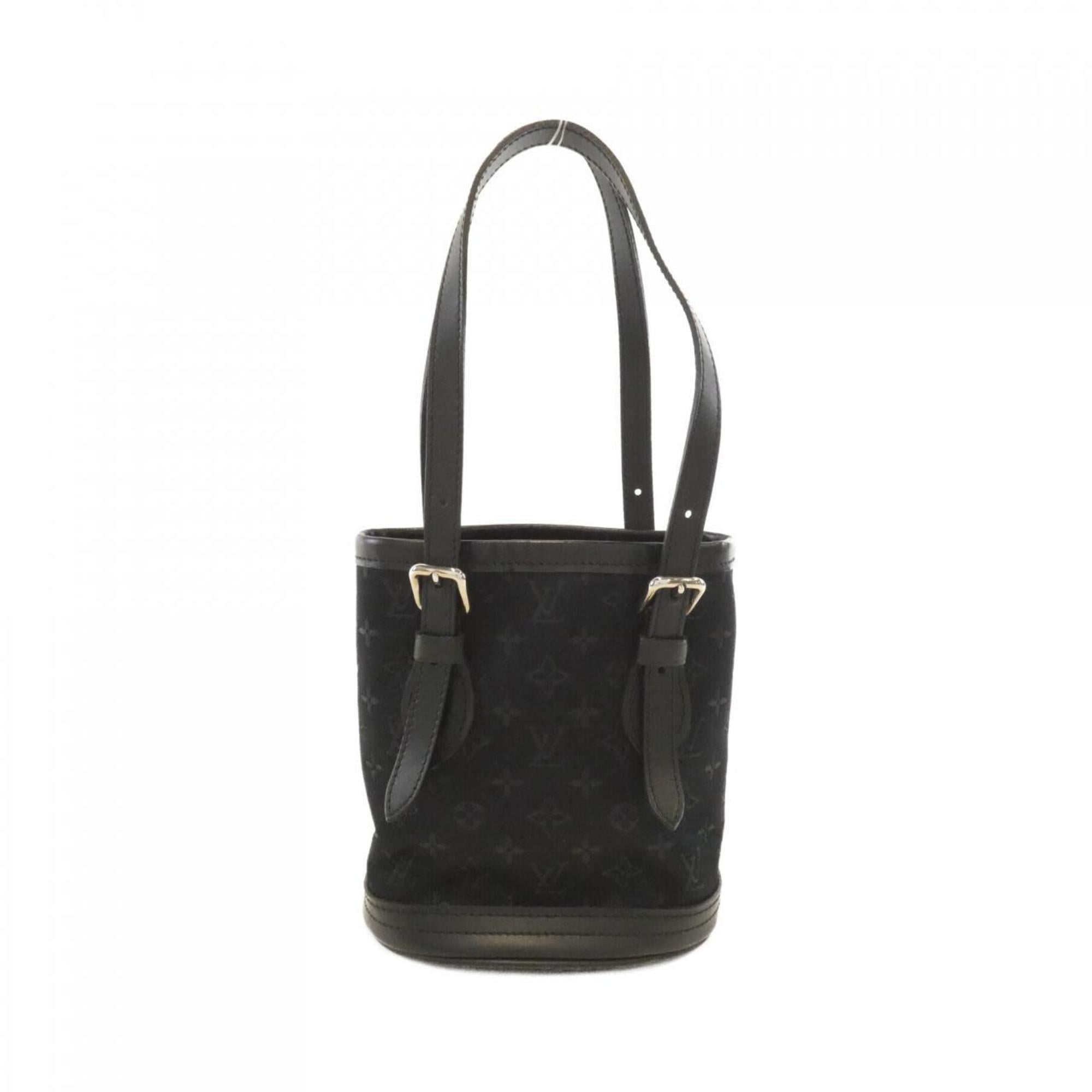 Louis Vuitton Monogram Satin Black Monogram Satin Handbag (Pre-Owned)