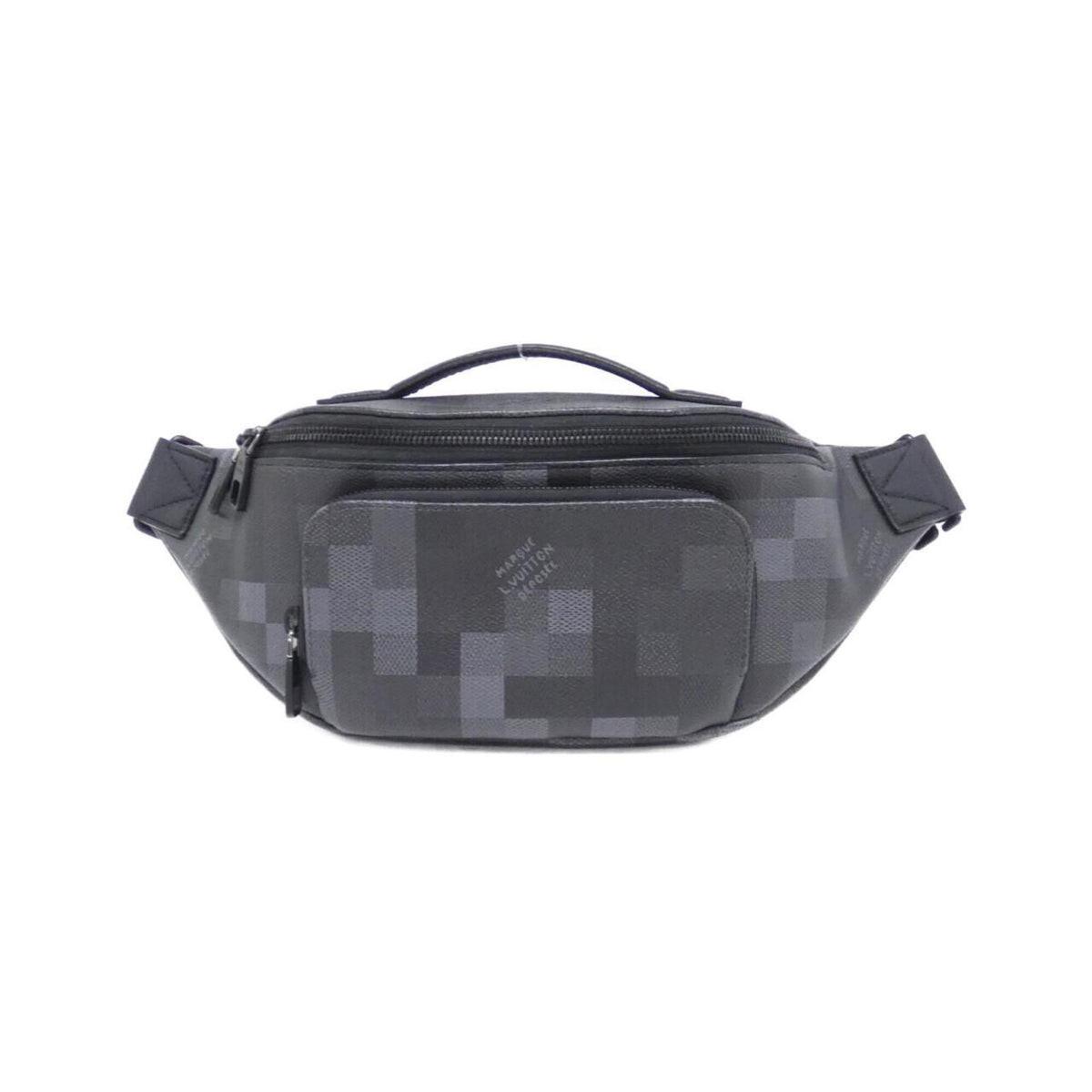 Louis Vuitton Black Coated Canvas Shoulder Bag (Pre-Owned)