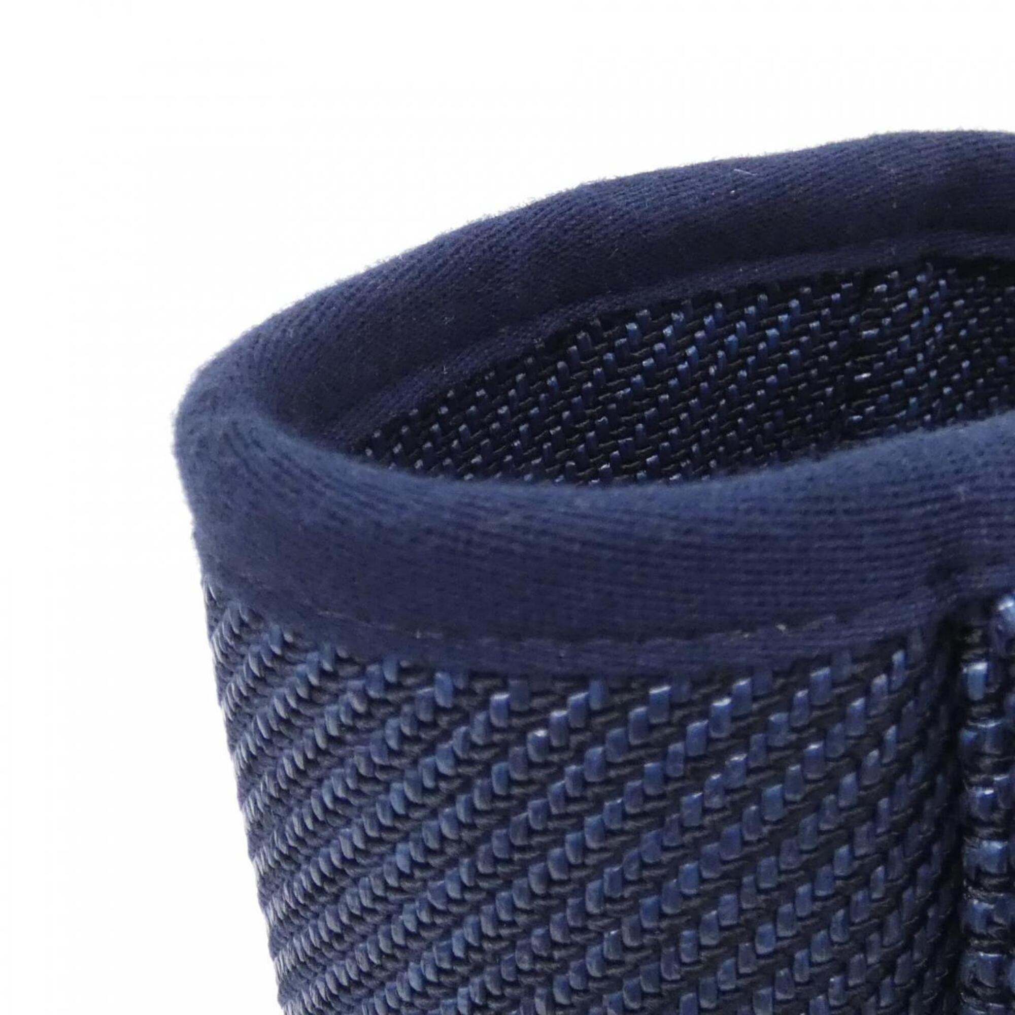 Chanel Navy Nylon Canvas Handbag (Pre-Owned)