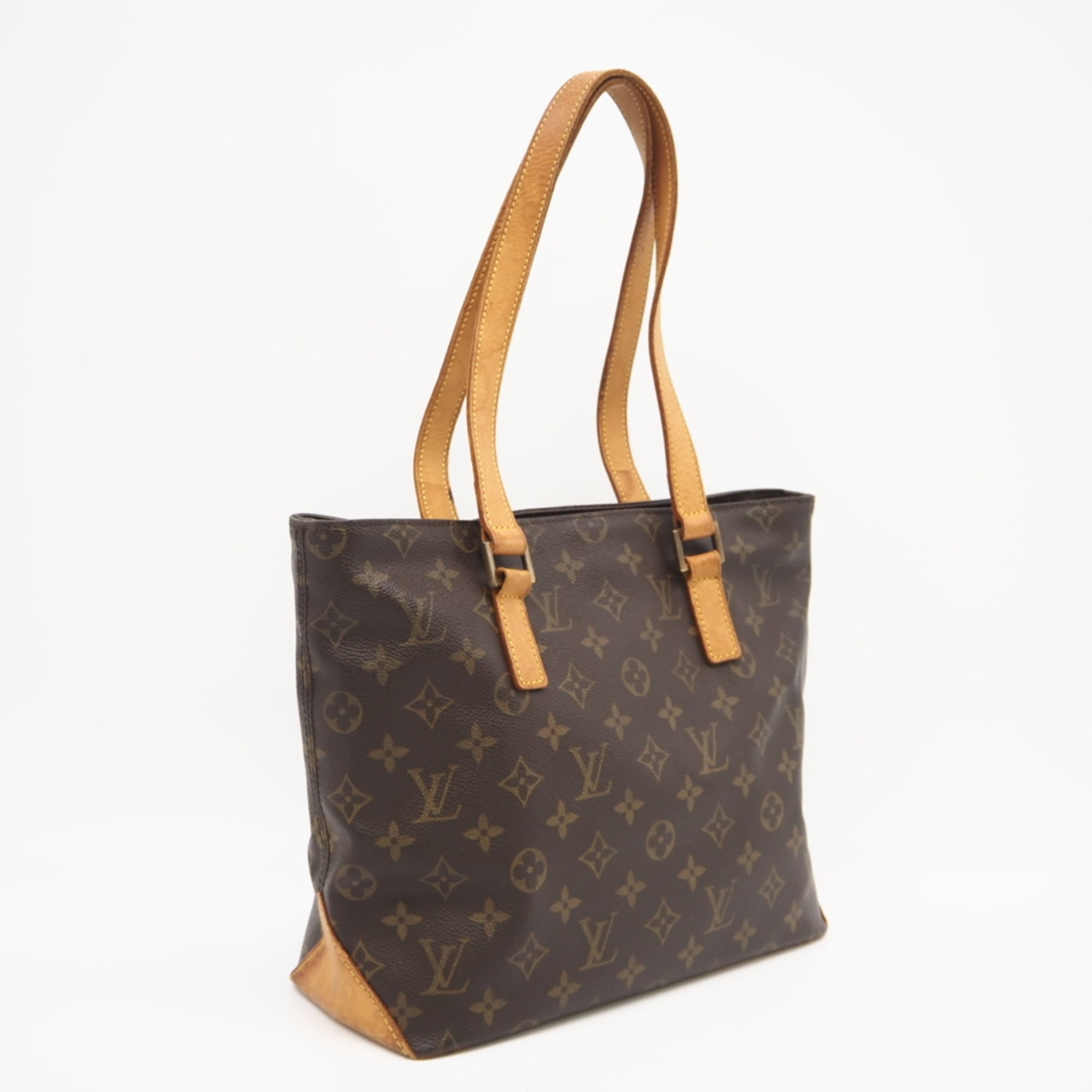 Louis Vuitton Brown Coated Canvas Leather Handbag (Pre-Owned)