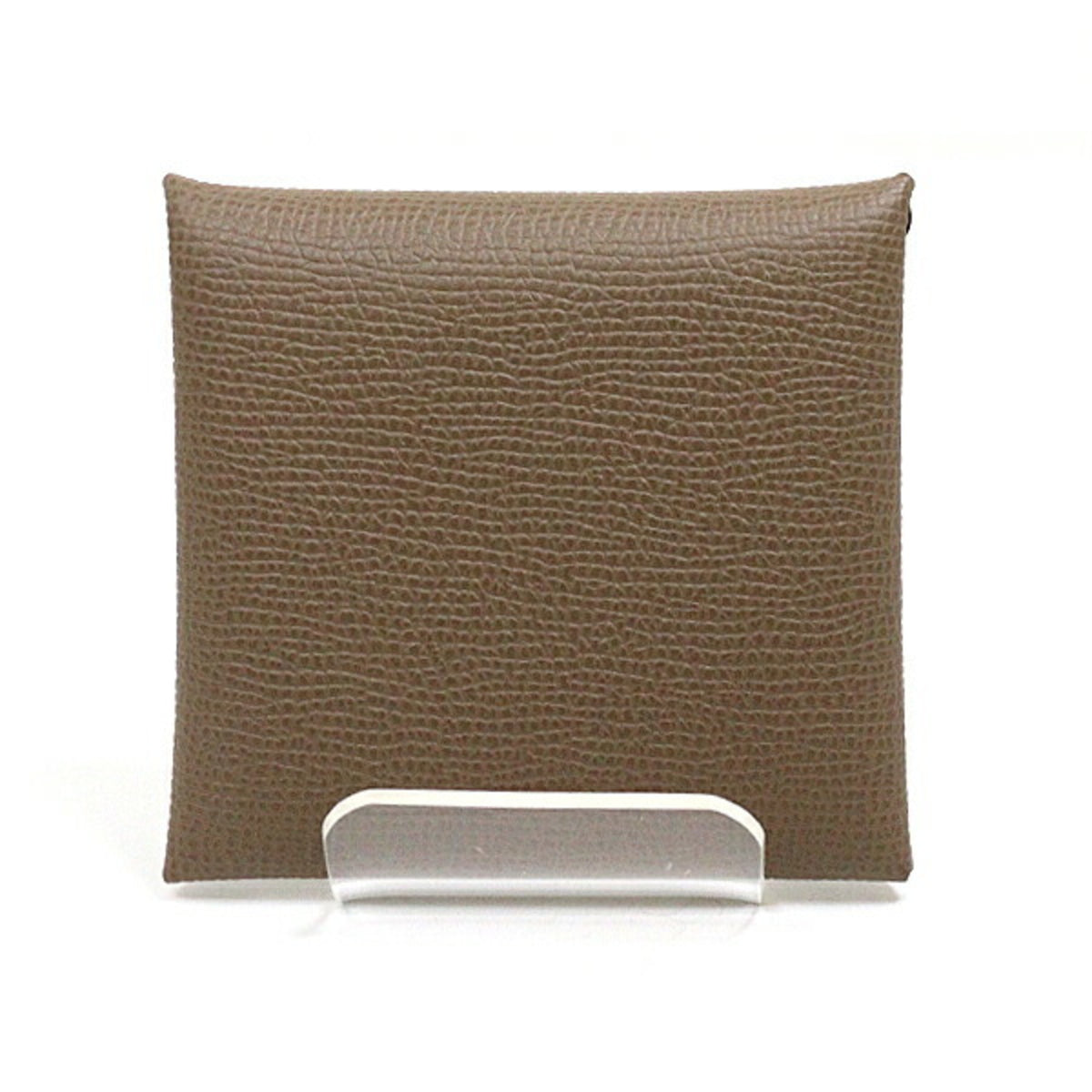 Hermes Etoupe Gray Epsom Leather Coin Purse/Coin Case (Pre-Owned)