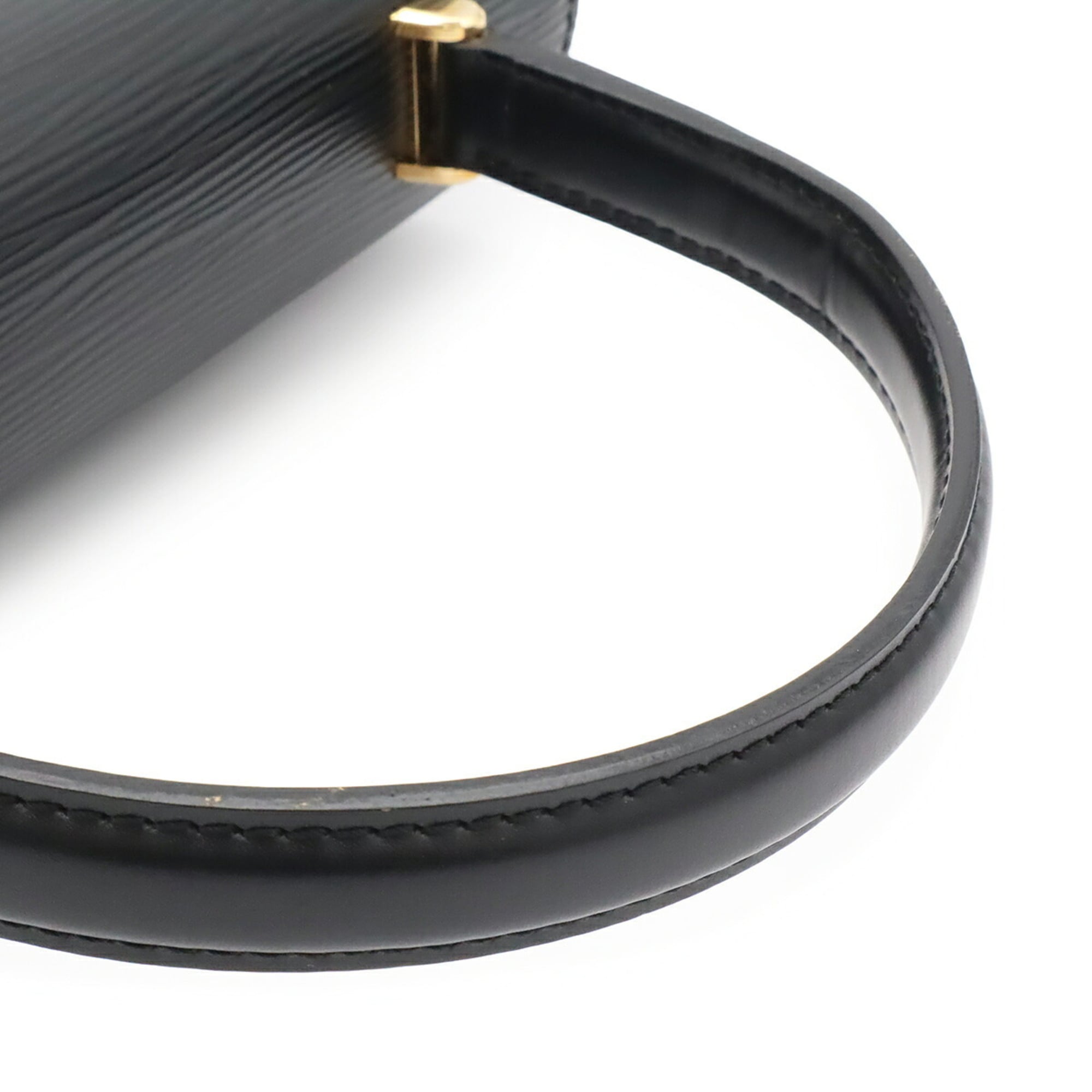 Louis Vuitton Epi Black Noir Epi Leather Handbag (Pre-Owned)