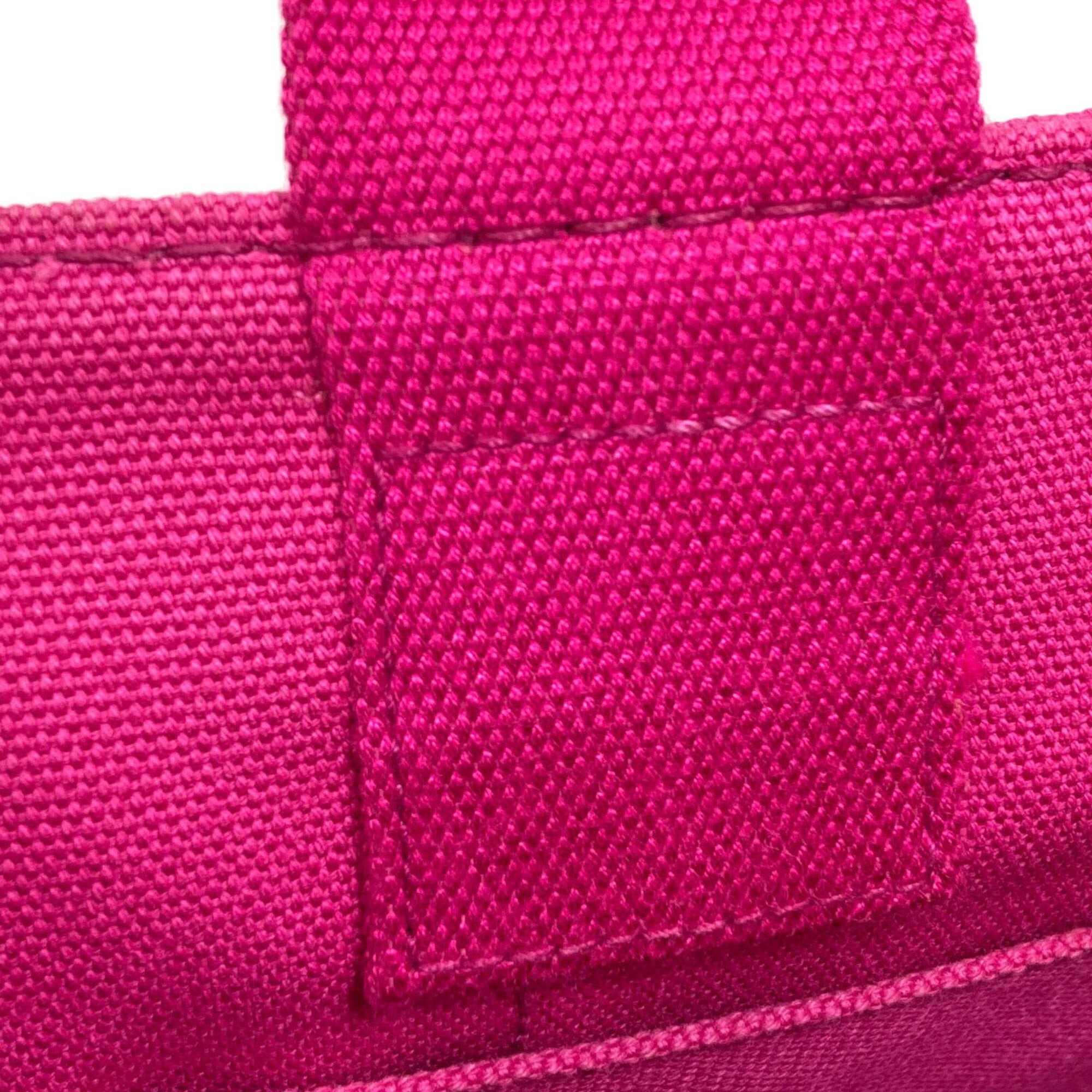 Prada Canapa Pink Canvas Handbag (Pre-Owned)