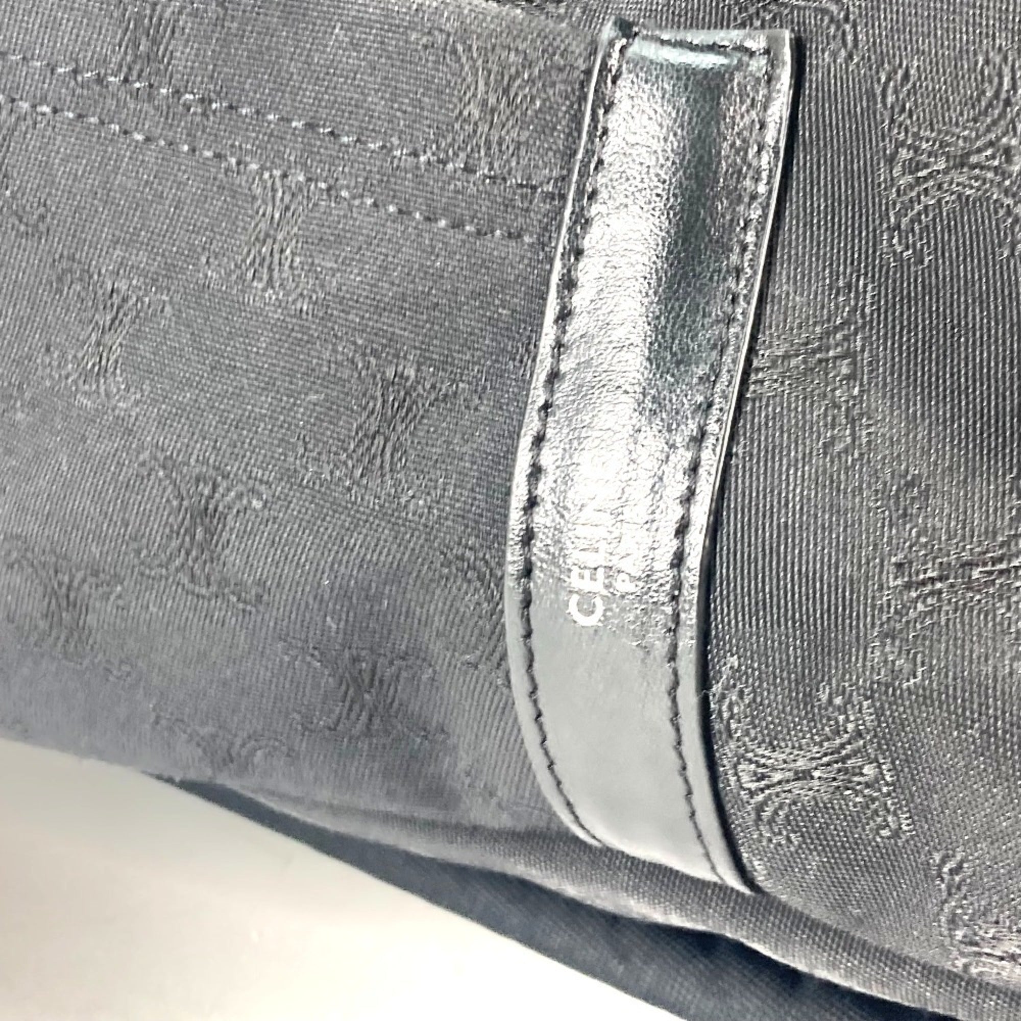 Celine Black Canvas Leather Backpack (Pre-Owned)