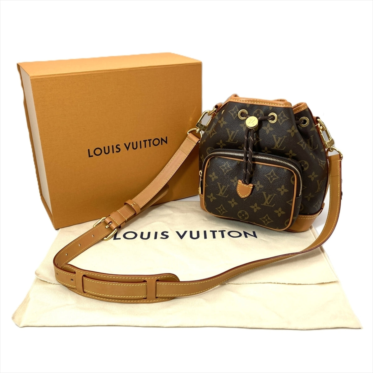 Louis Vuitton Brown Monogram Canvas Shoulder Bag (Pre-Owned)