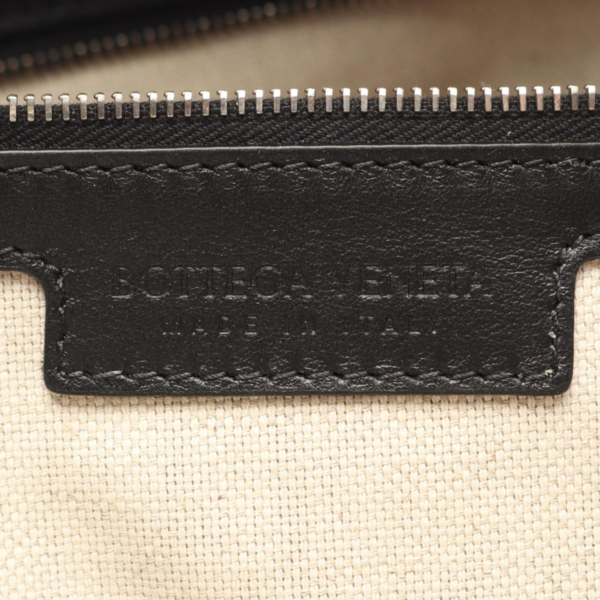 Bottega Veneta Black Leather Handbag Tote Bag (Pre-Owned)