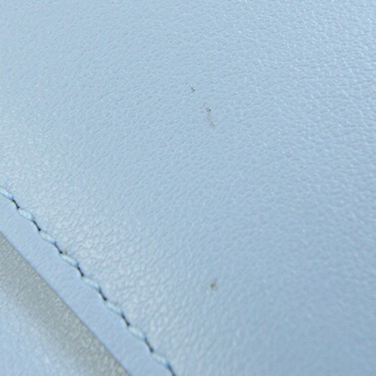 Bottega Veneta Intrecciato Light Blue Leather Canvas Wallet (Bi-Fold) (Pre-Owned)
