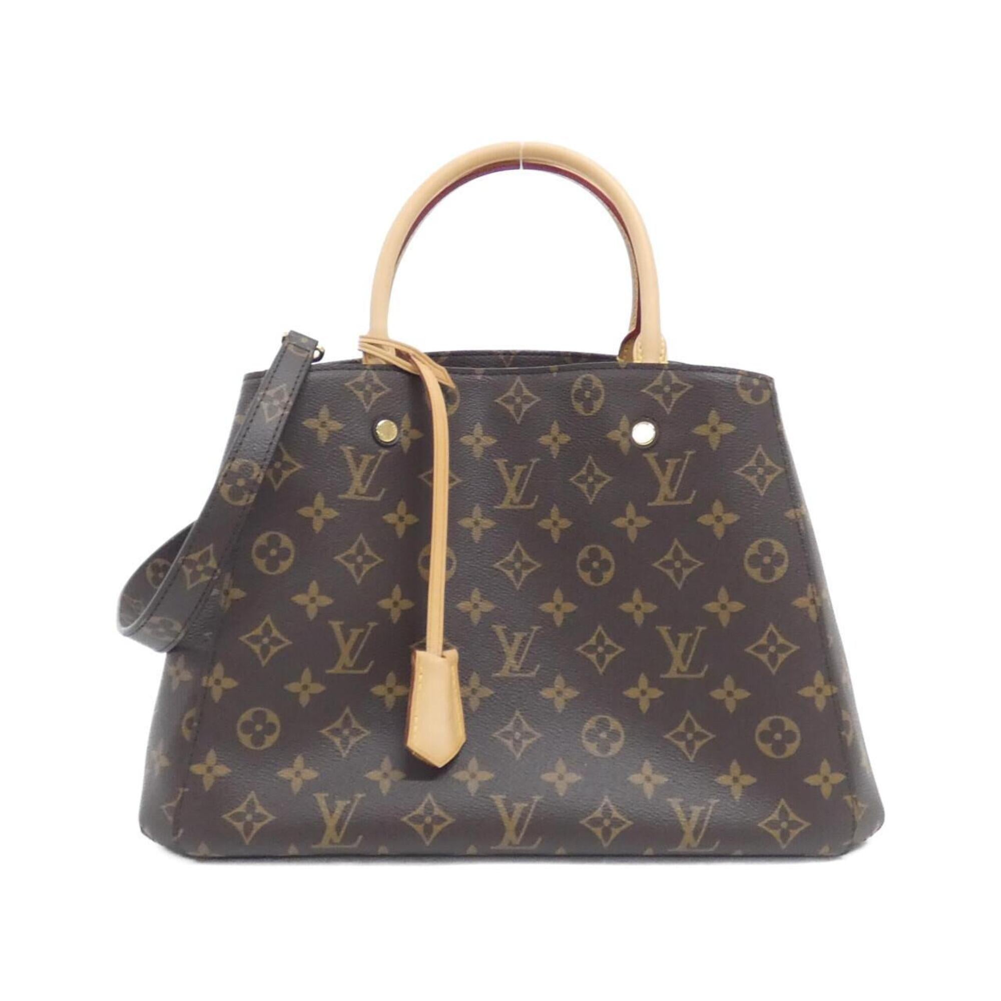 Louis Vuitton Marron Coated Canvas Handbag (Pre-Owned)