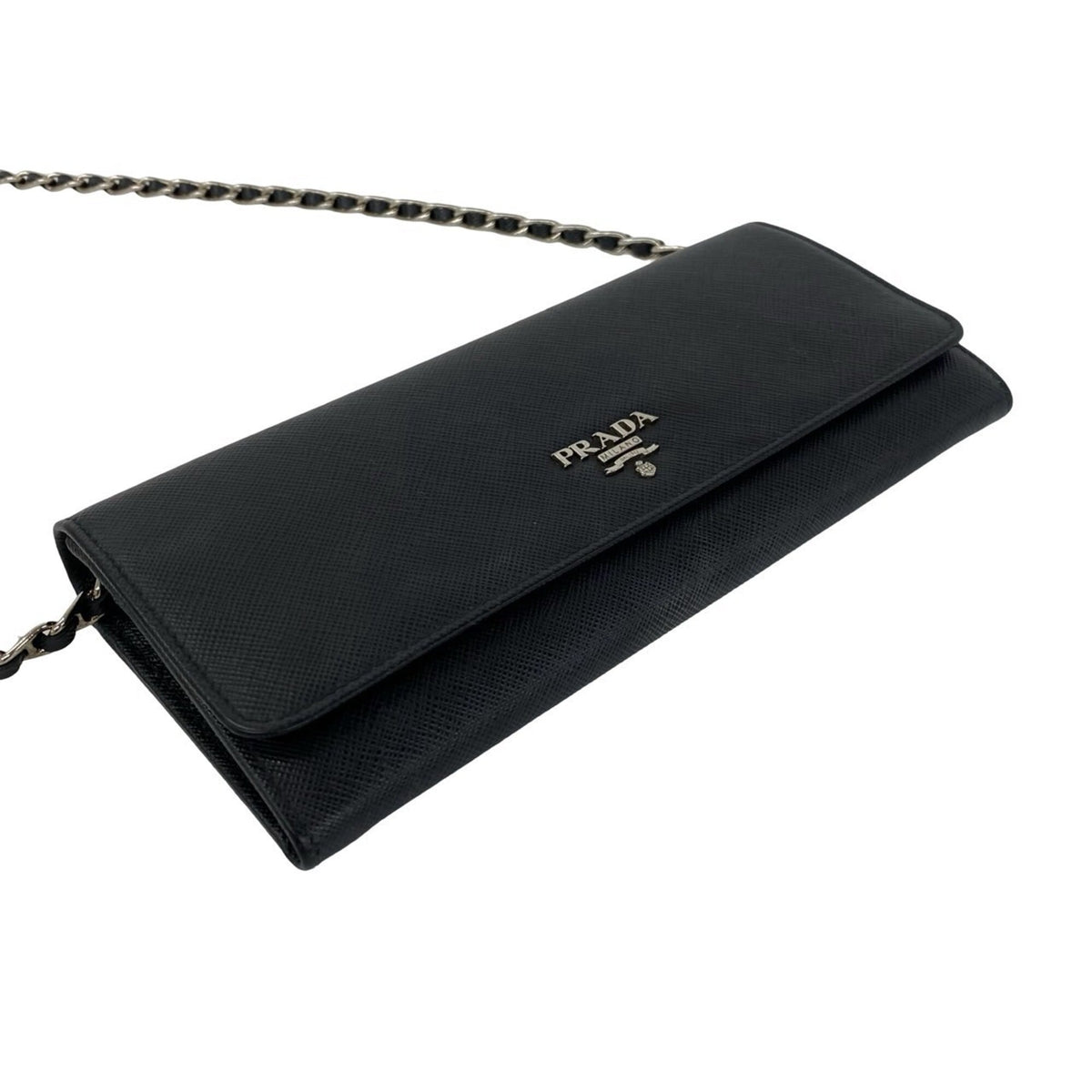 Prada Black Leather Shoulder Bag (Pre-Owned)