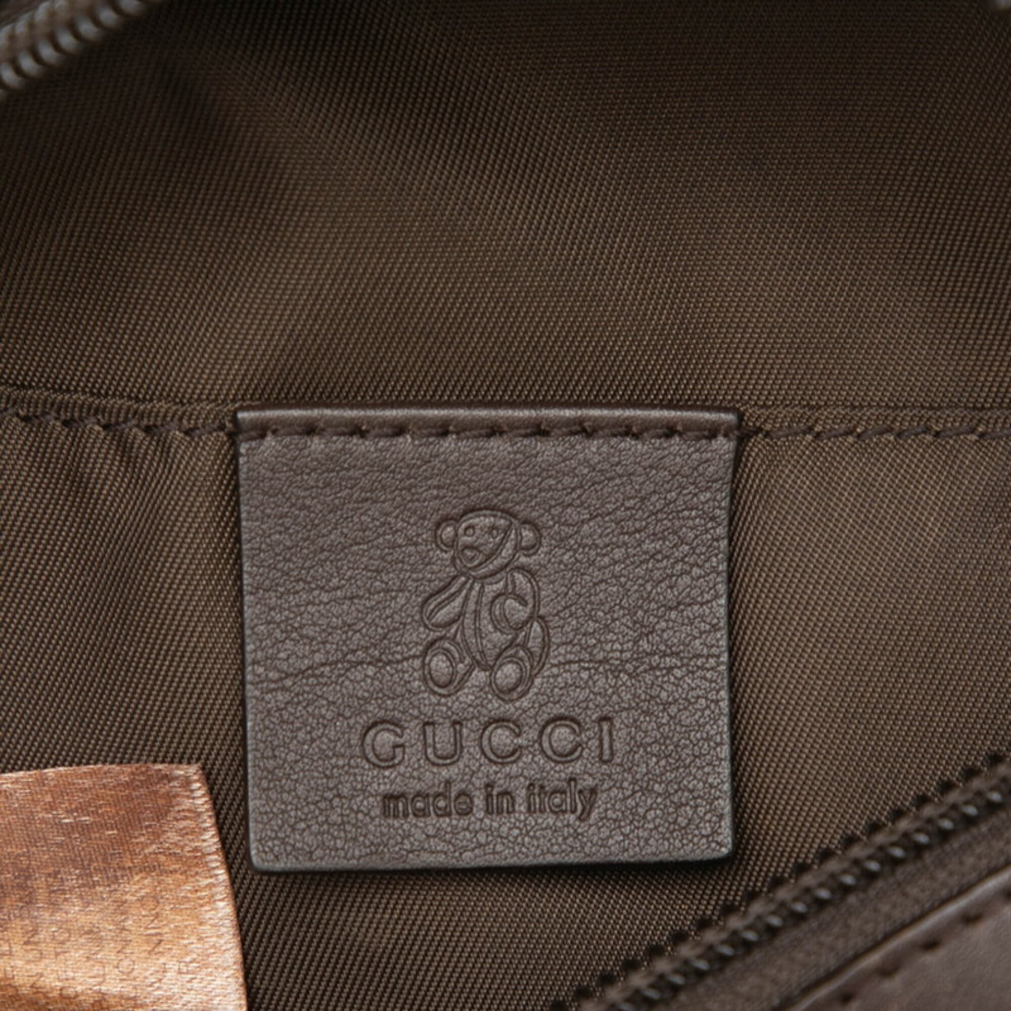 Gucci Brown Canvas Leather Fanny Pack (Pre-Owned)