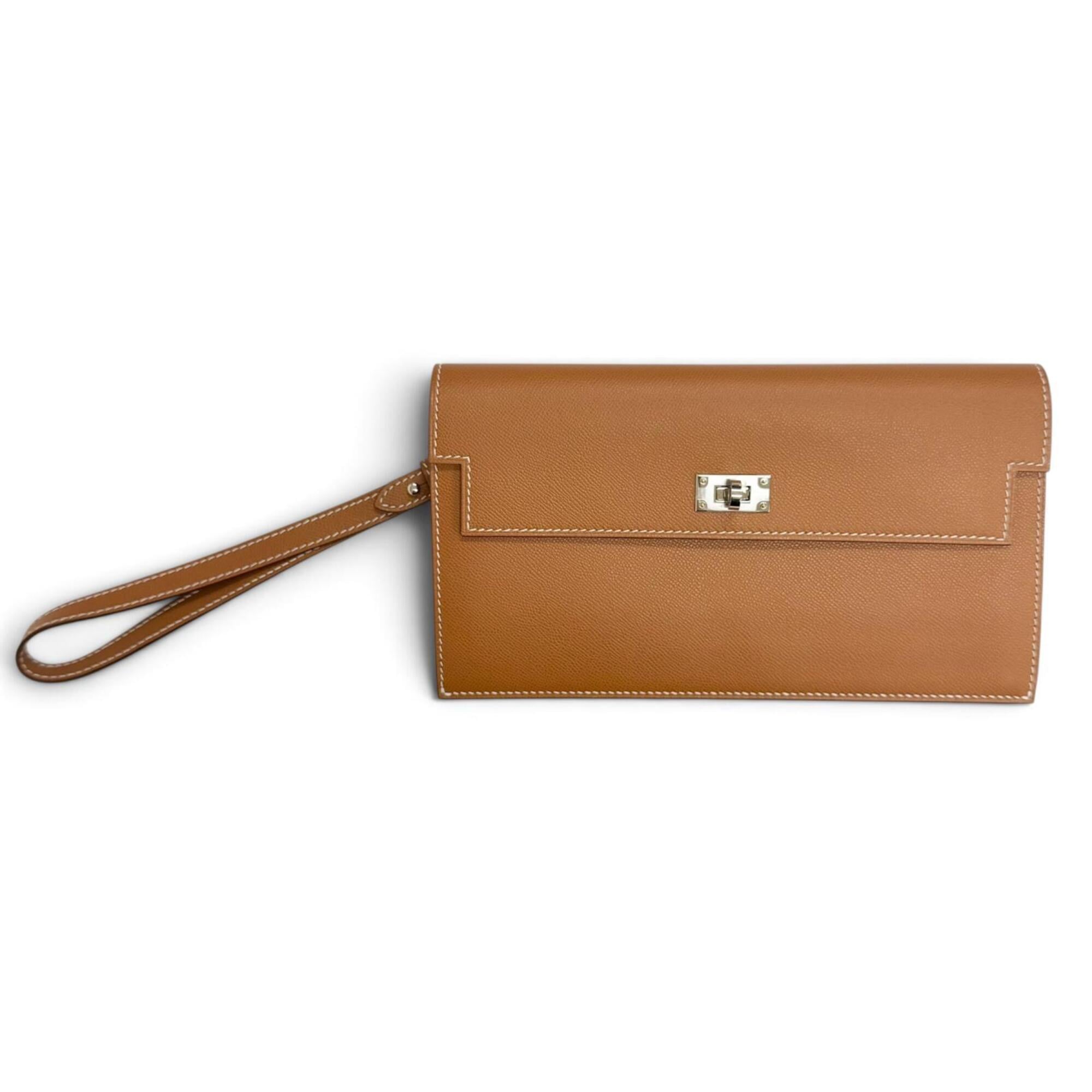 Hermes Gold Long Wallet (Bi-Fold) (Pre-Owned)