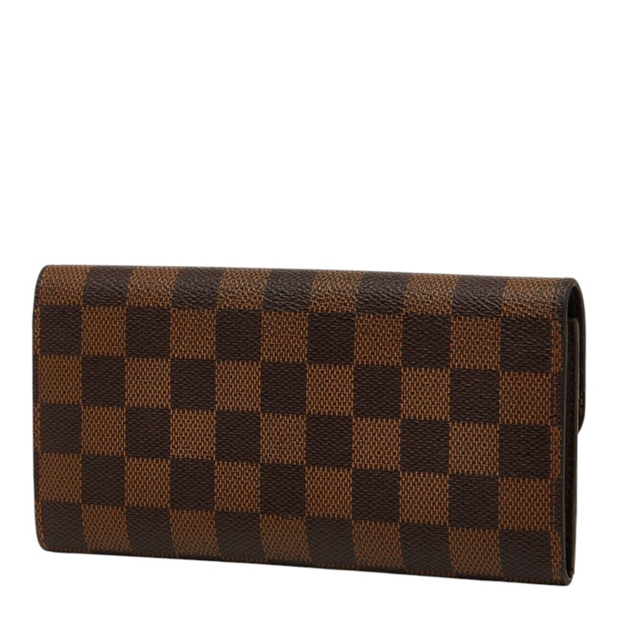 Louis Vuitton Brown Damier Canvas Pvc Coin Purse/Coin Case (Pre-Owned)