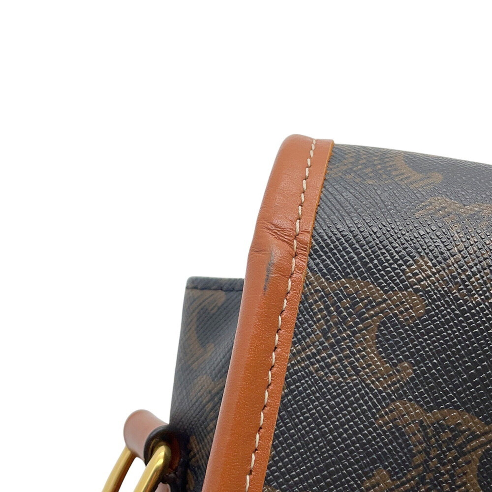 Celine Brown Pvc Leather Handbag Shoulder Bag (Pre-Owned)