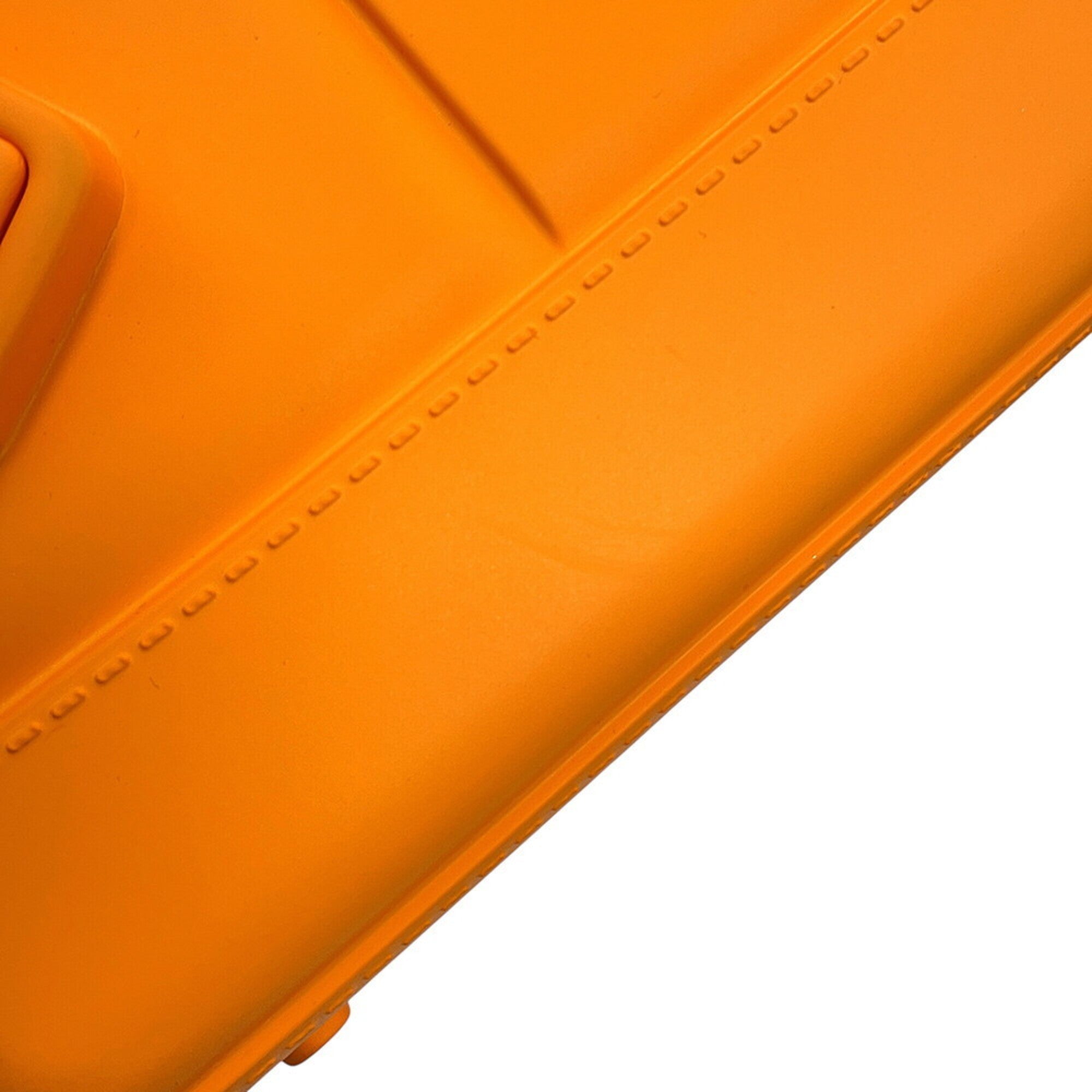 Bottega Veneta Orange Rubber Handbag (Pre-Owned)