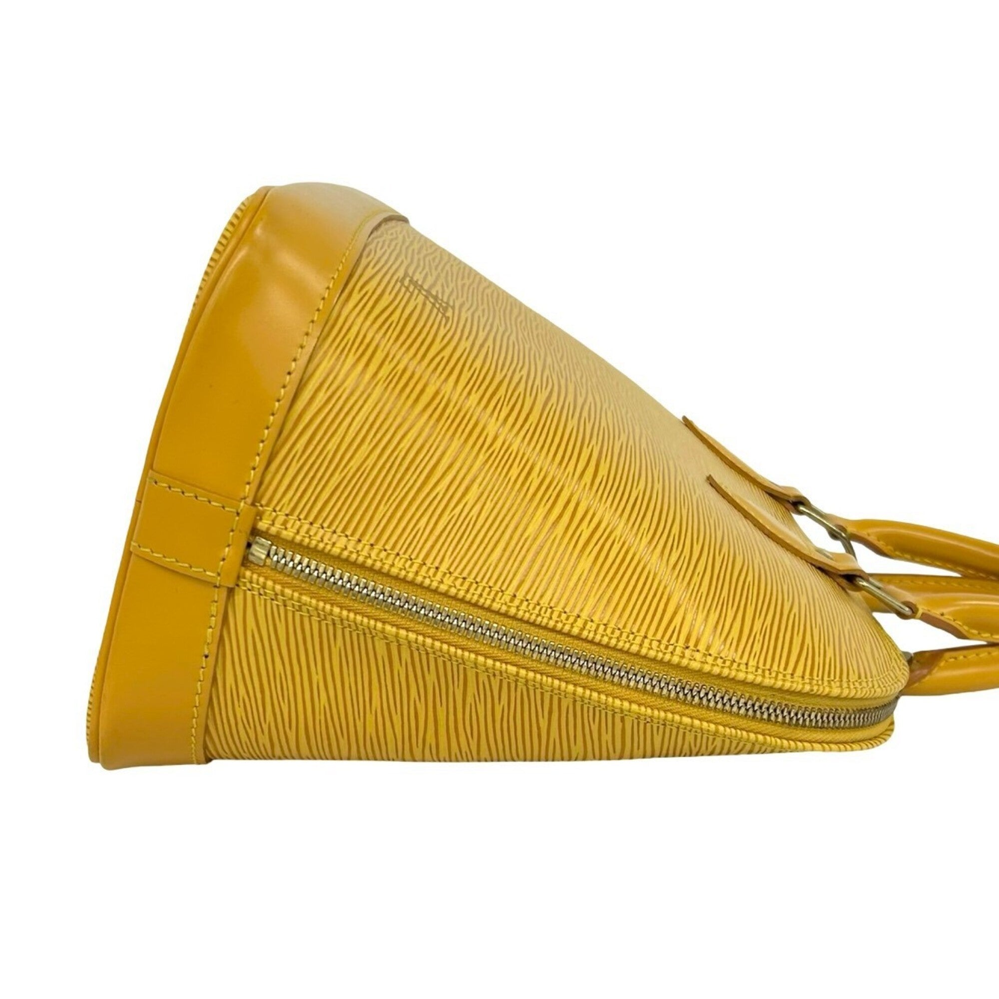 Louis Vuitton Yellow Leather Boston Bag Handbag (Pre-Owned)