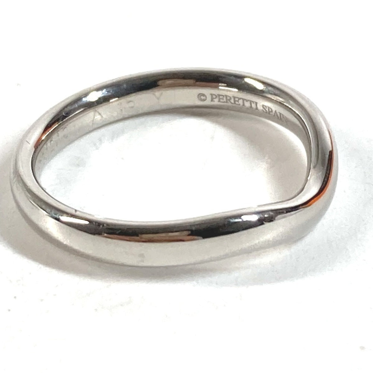 Tiffany Silver Platinum 950 Band Ring (Pre-Owned)