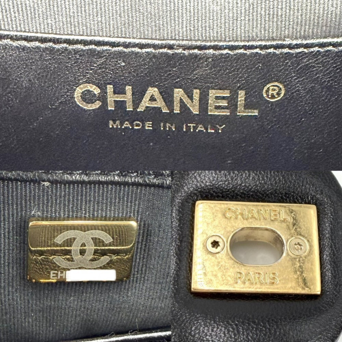 Chanel Black Leather Shoulder Bag (Pre-Owned)