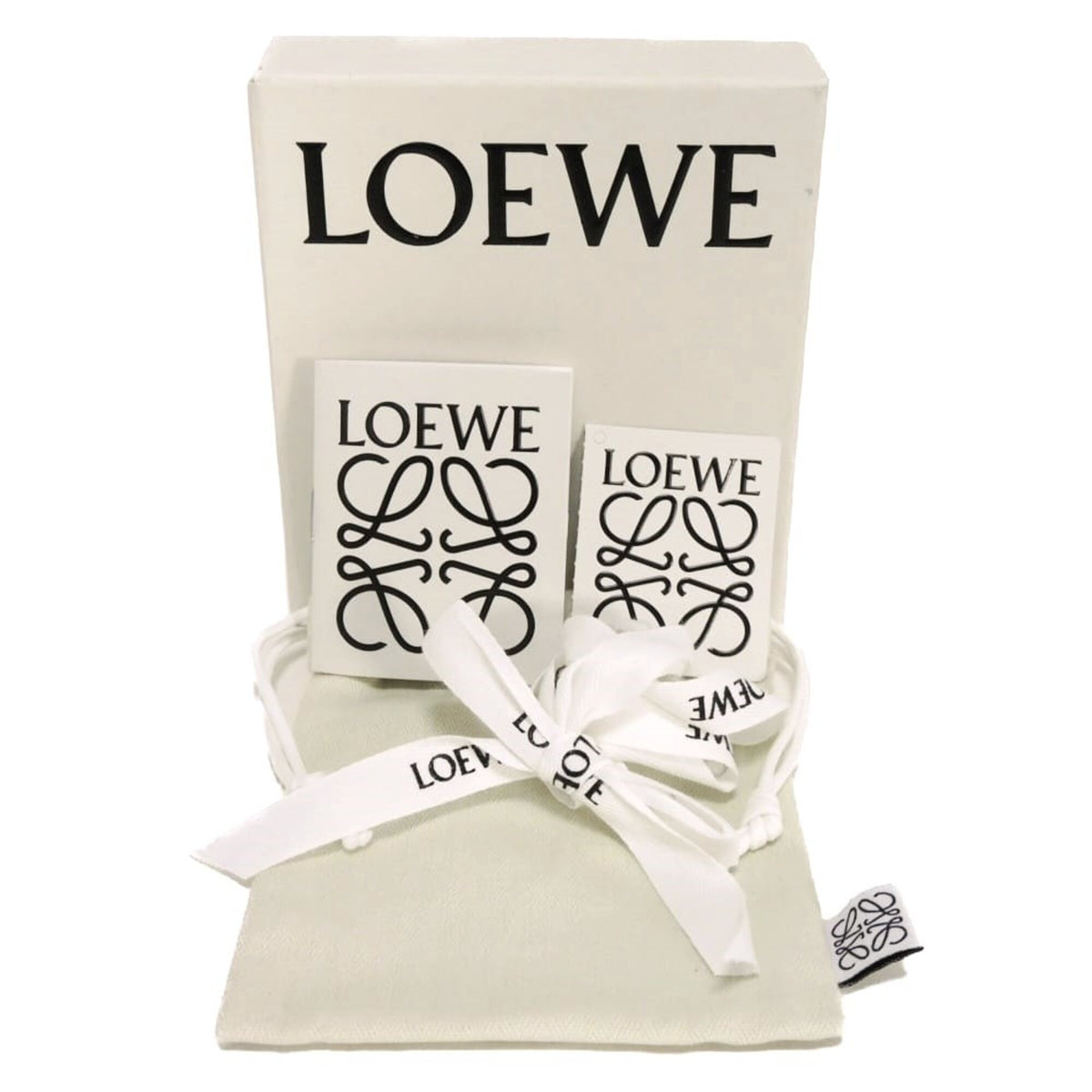 Loewe Gray Leather Coin Purse/Coin Case (Pre-Owned)