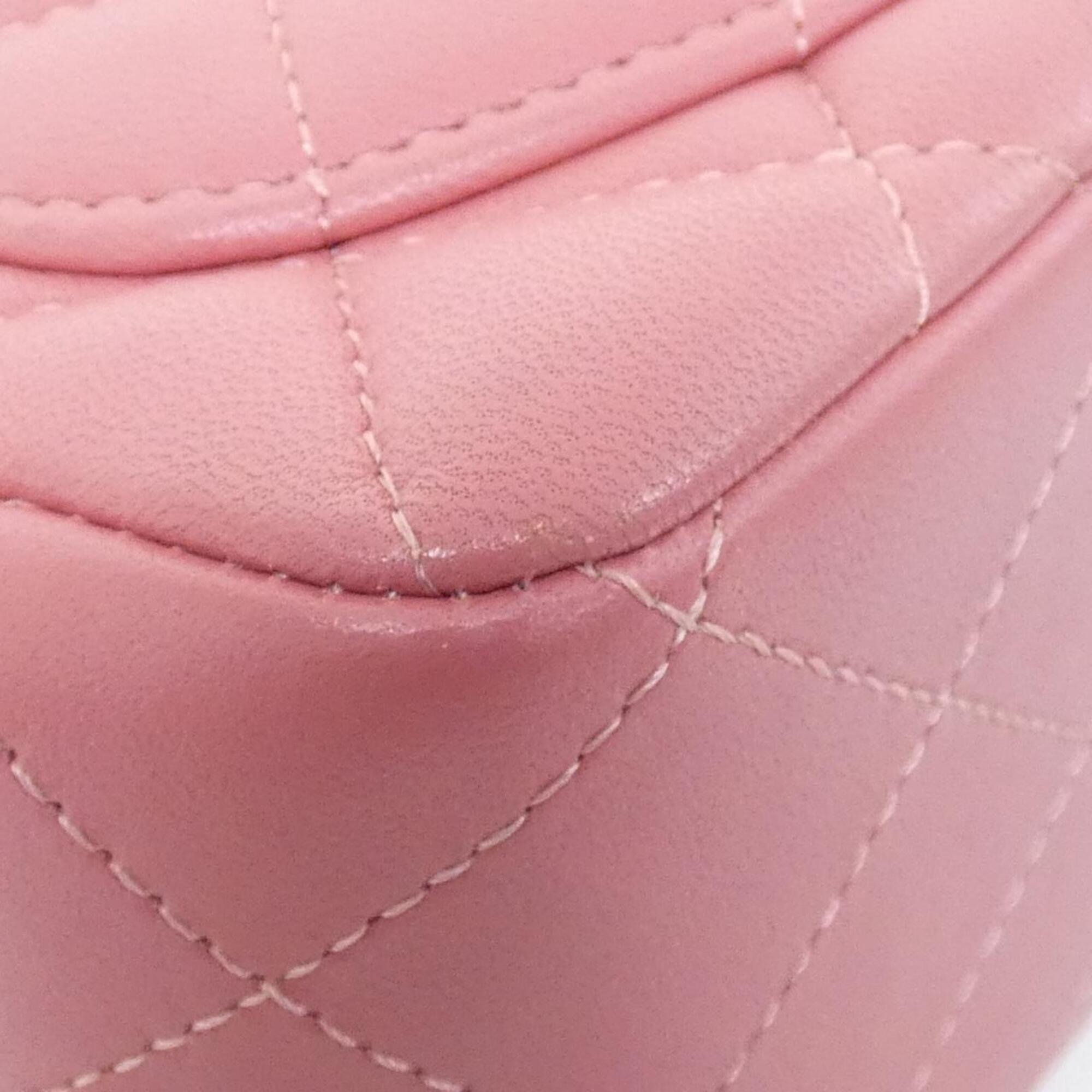 Chanel Pink Leather Shoulder Bag (Pre-Owned)