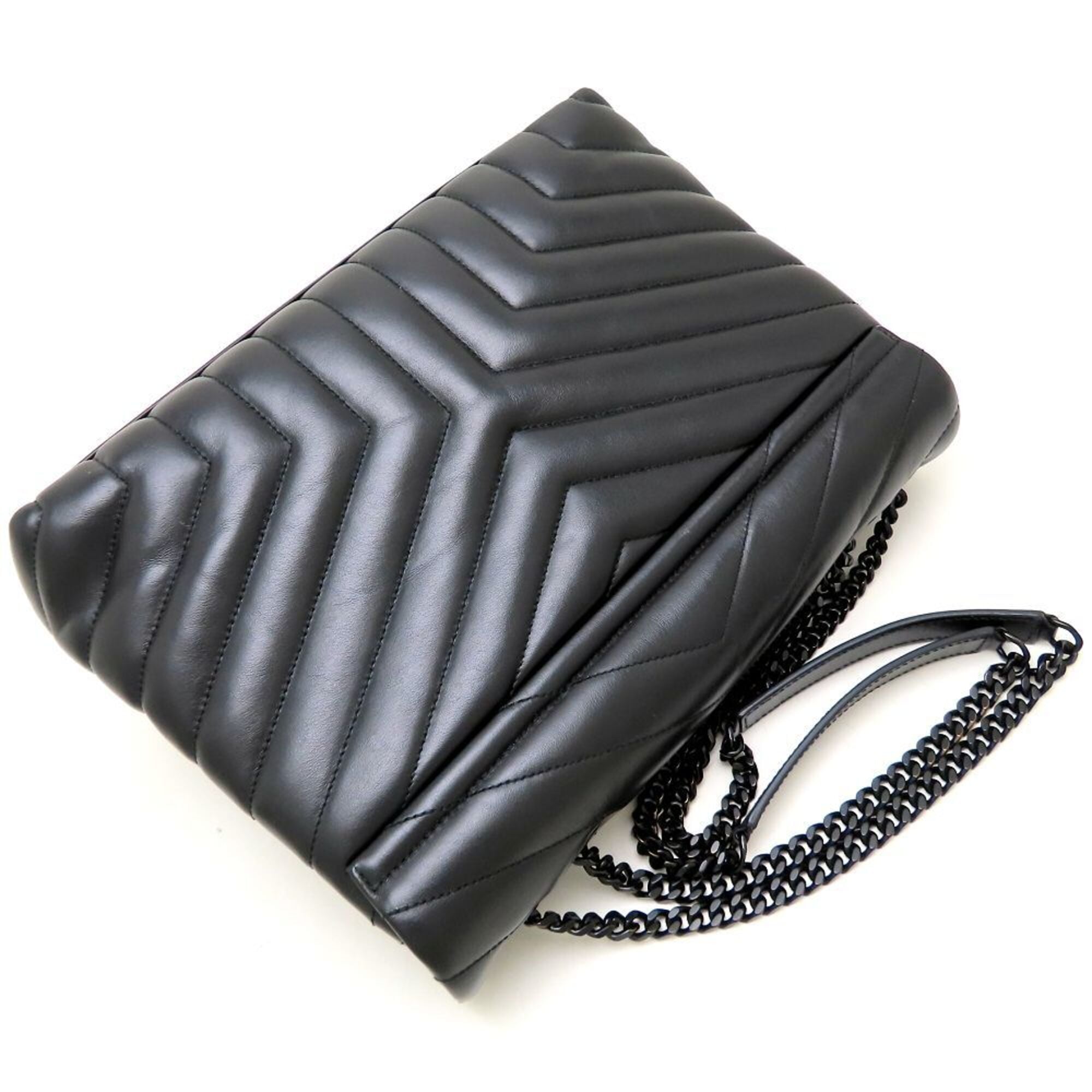 Yves Saint Laurent Black Leather Shoulder Bag (Pre-Owned)