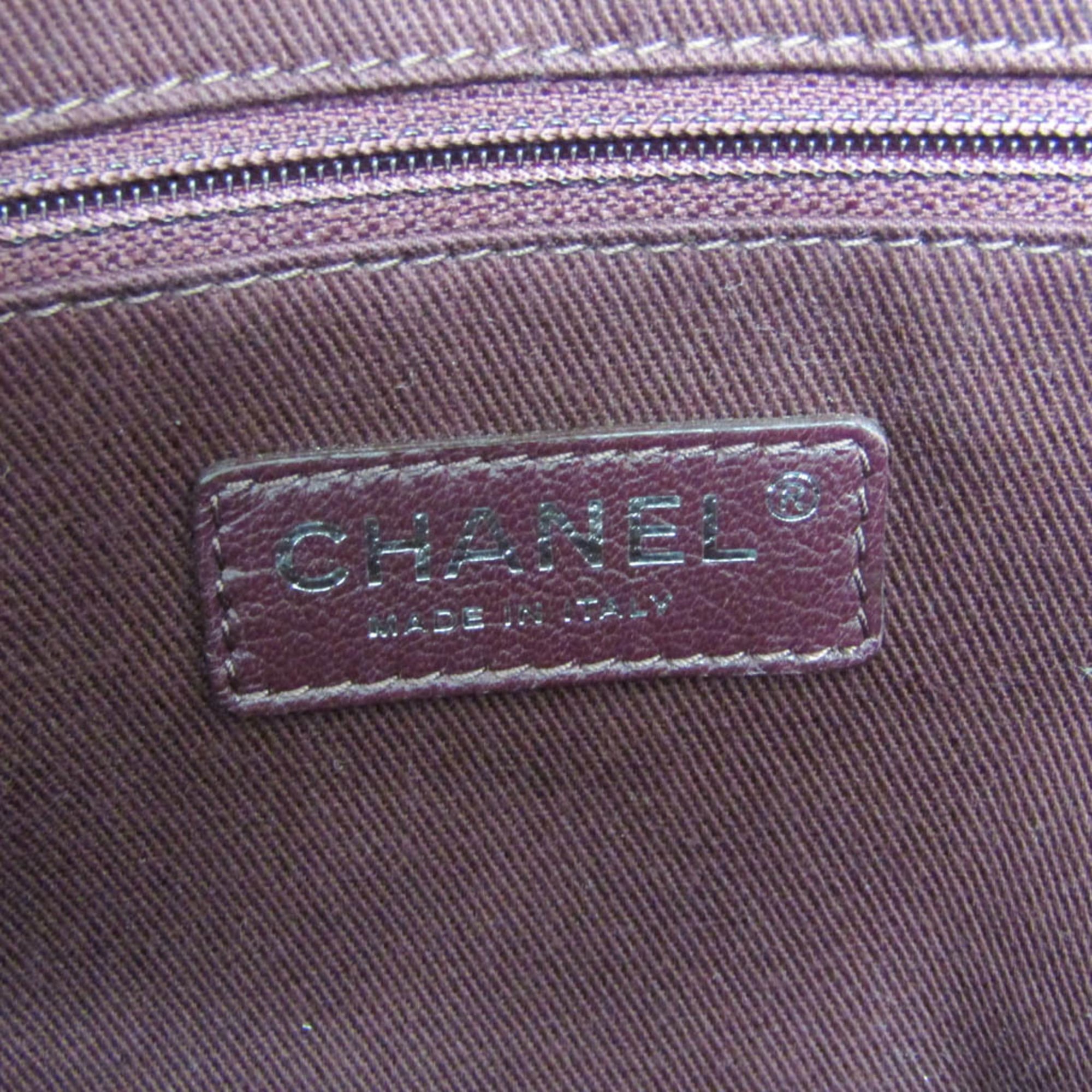 Chanel Paris-Edinburgh Tote Quilted Mixed Coated Canvas With Flannel Multicolour Tweed Tote Bag Bag (Pre-Owned)