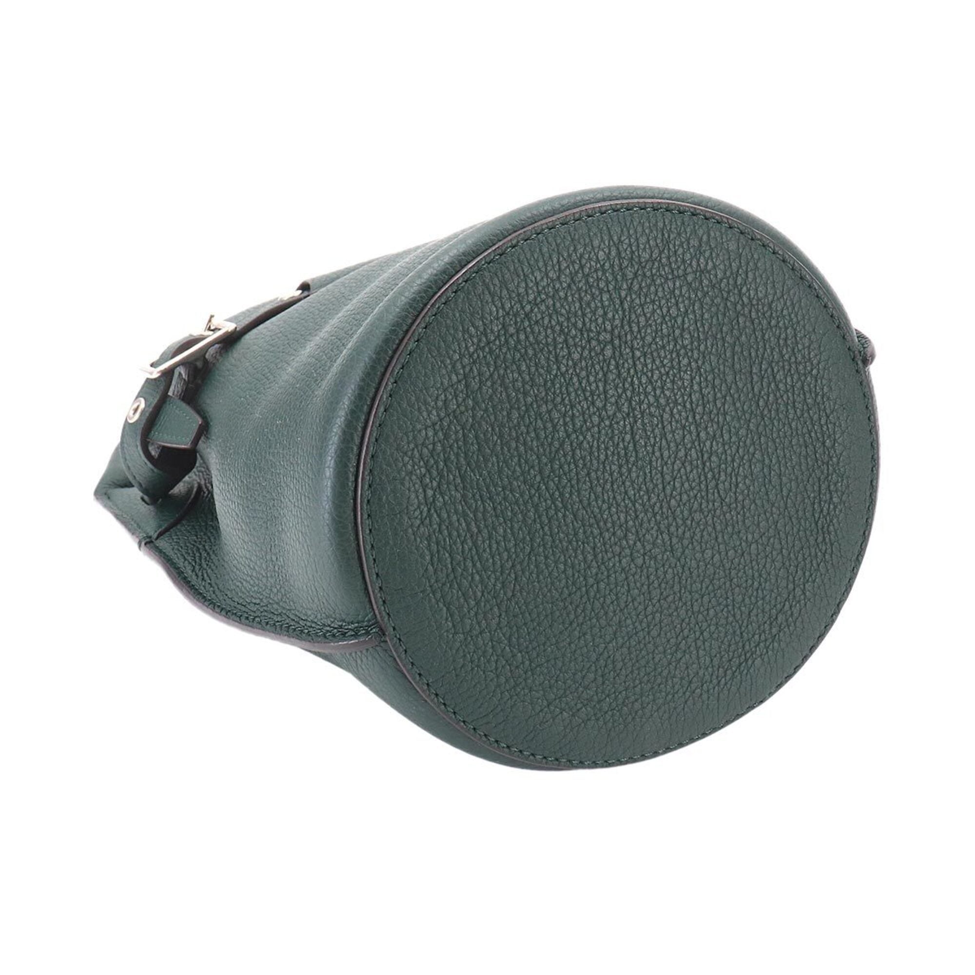 Celine Dark Green Leather Handbag (Pre-Owned)