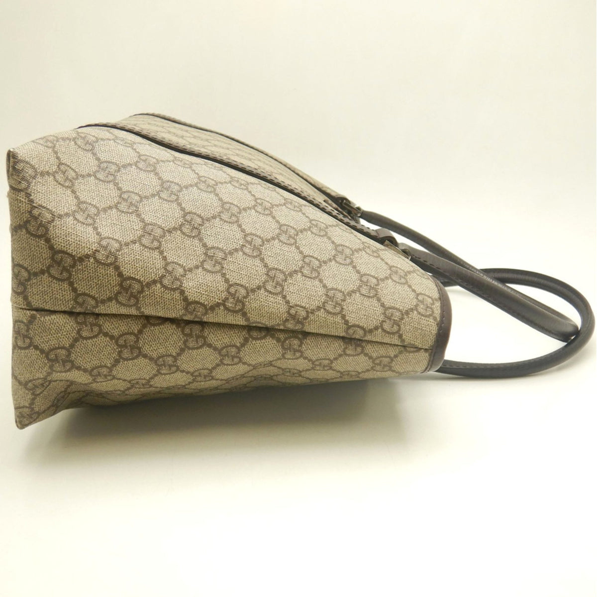 Gucci Beige Gg Supreme Leather Tote Bag (Pre-Owned)