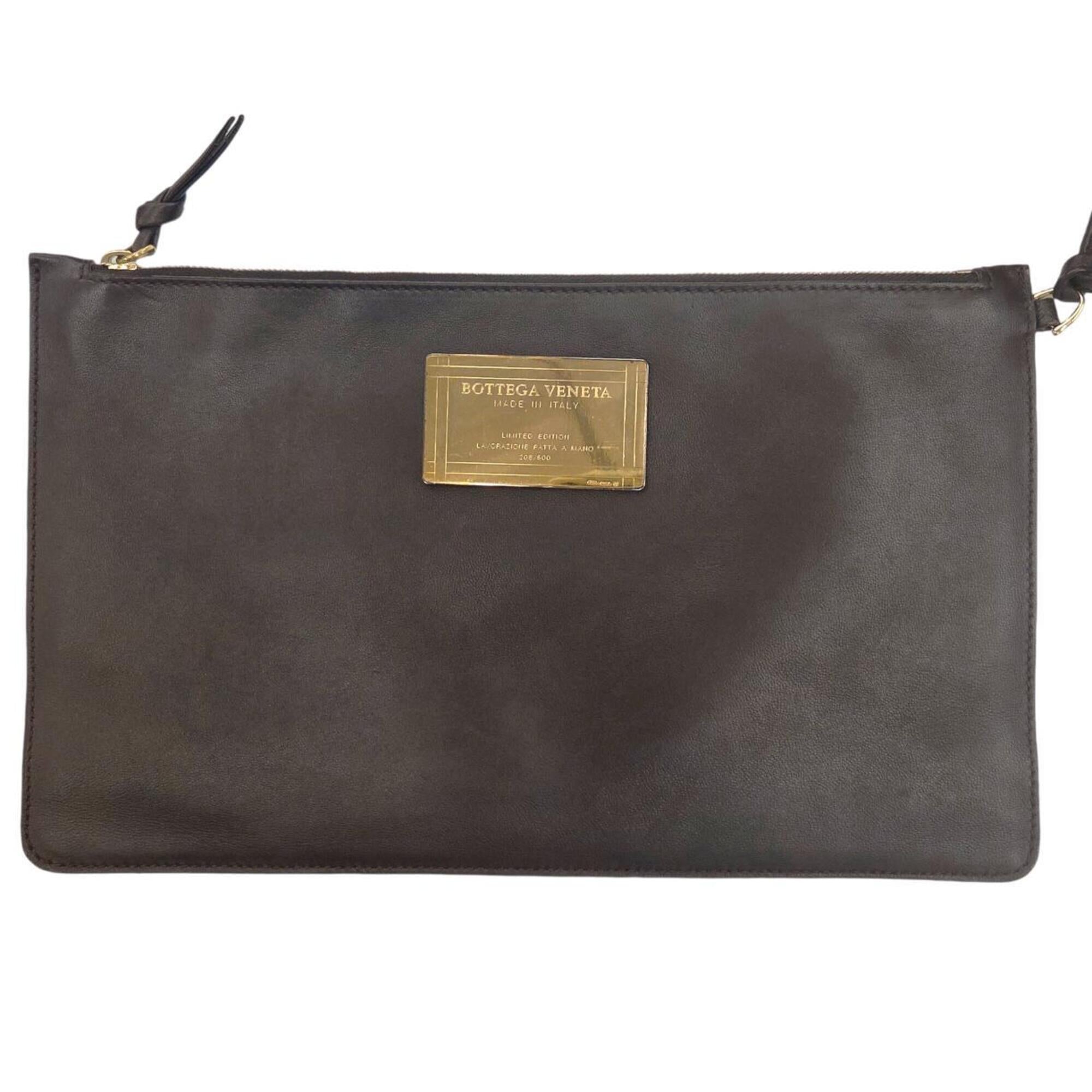 Bottega Veneta Brown Leather Pouch Tote Bag (Pre-Owned)