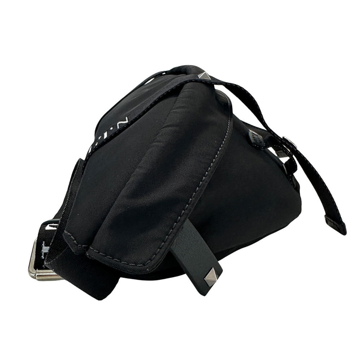 Valentino Black Nylon Handbag Sling Bag (Pre-Owned)