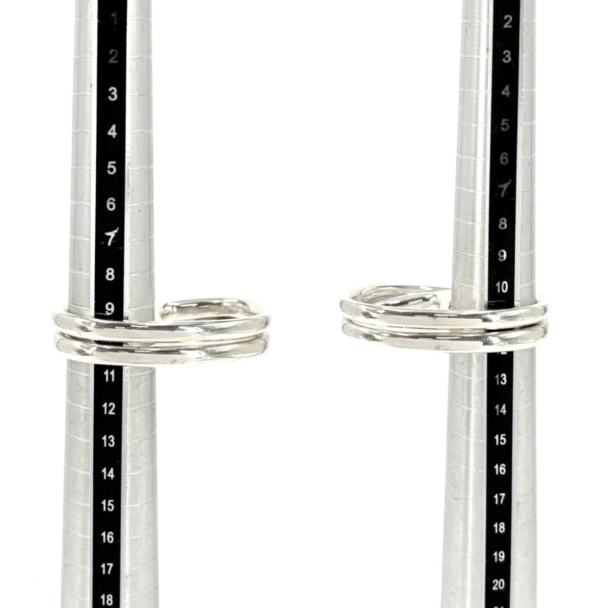Hermes Silver 925 Band Ring (Pre-Owned)