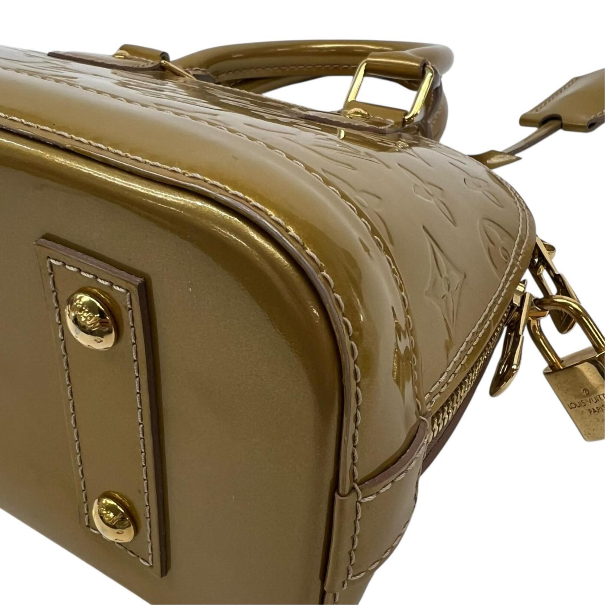 Louis Vuitton Beige Poodle Monogram Vernis Handbag (Pre-Owned)